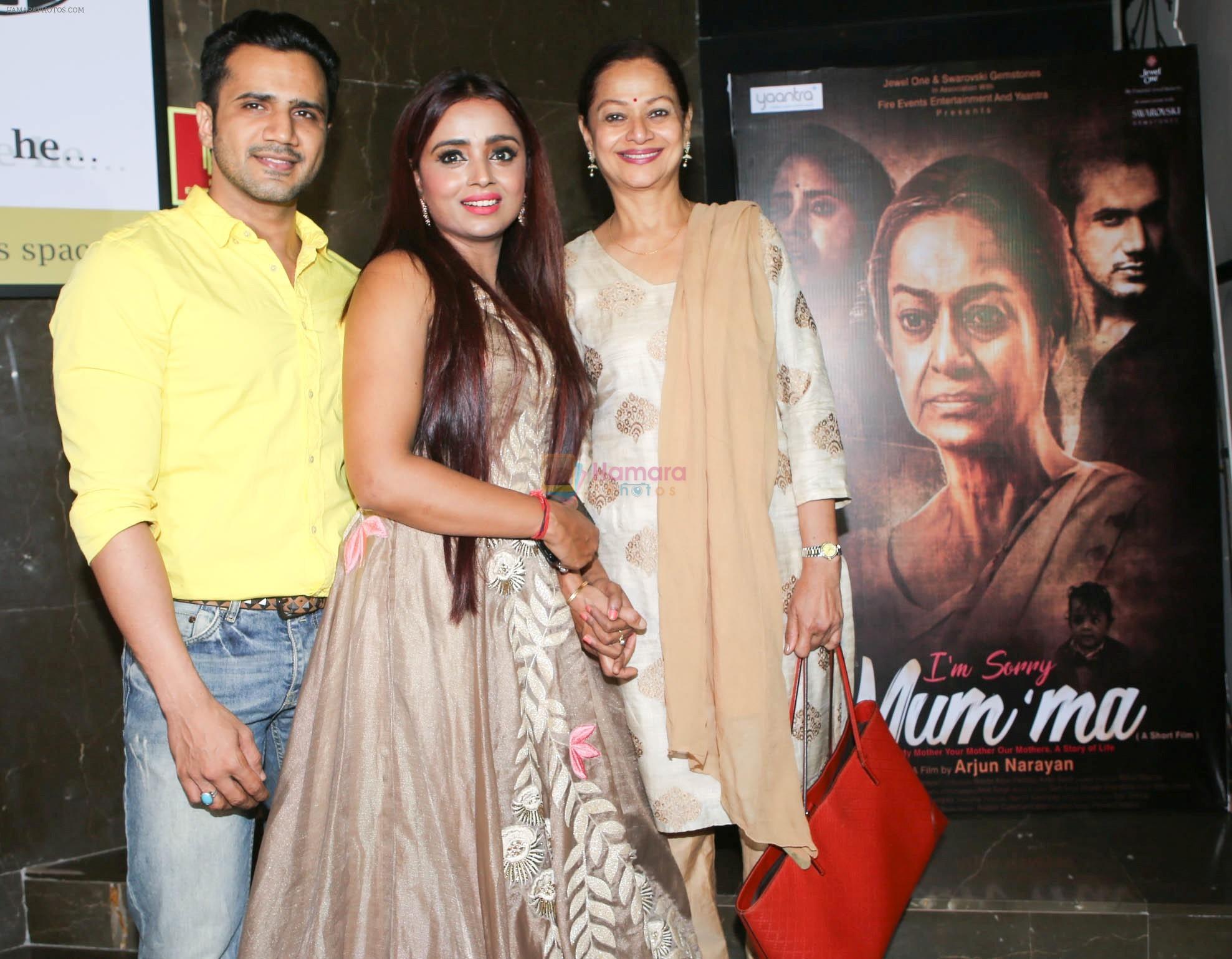 Zarina Wahab, Parul Chauhan, Chirag Thakar at the Screening of short film I am sorry Mum_ma at cinepolis in andheri on 19th Sept 2018