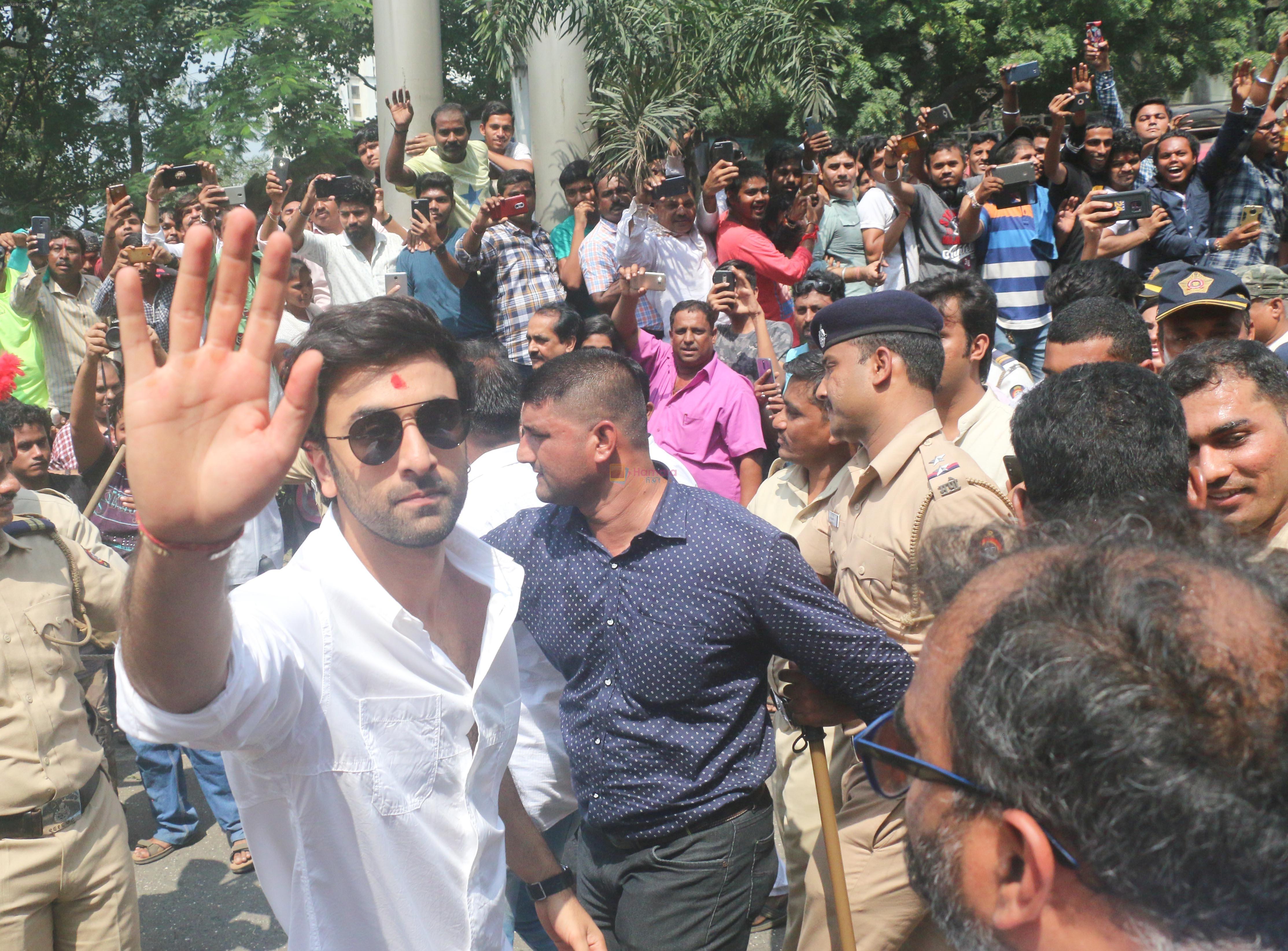 Ranbir Kapoor At The RK Studio's Ganesha Immersion In Chembur on 23rd Sept 2018