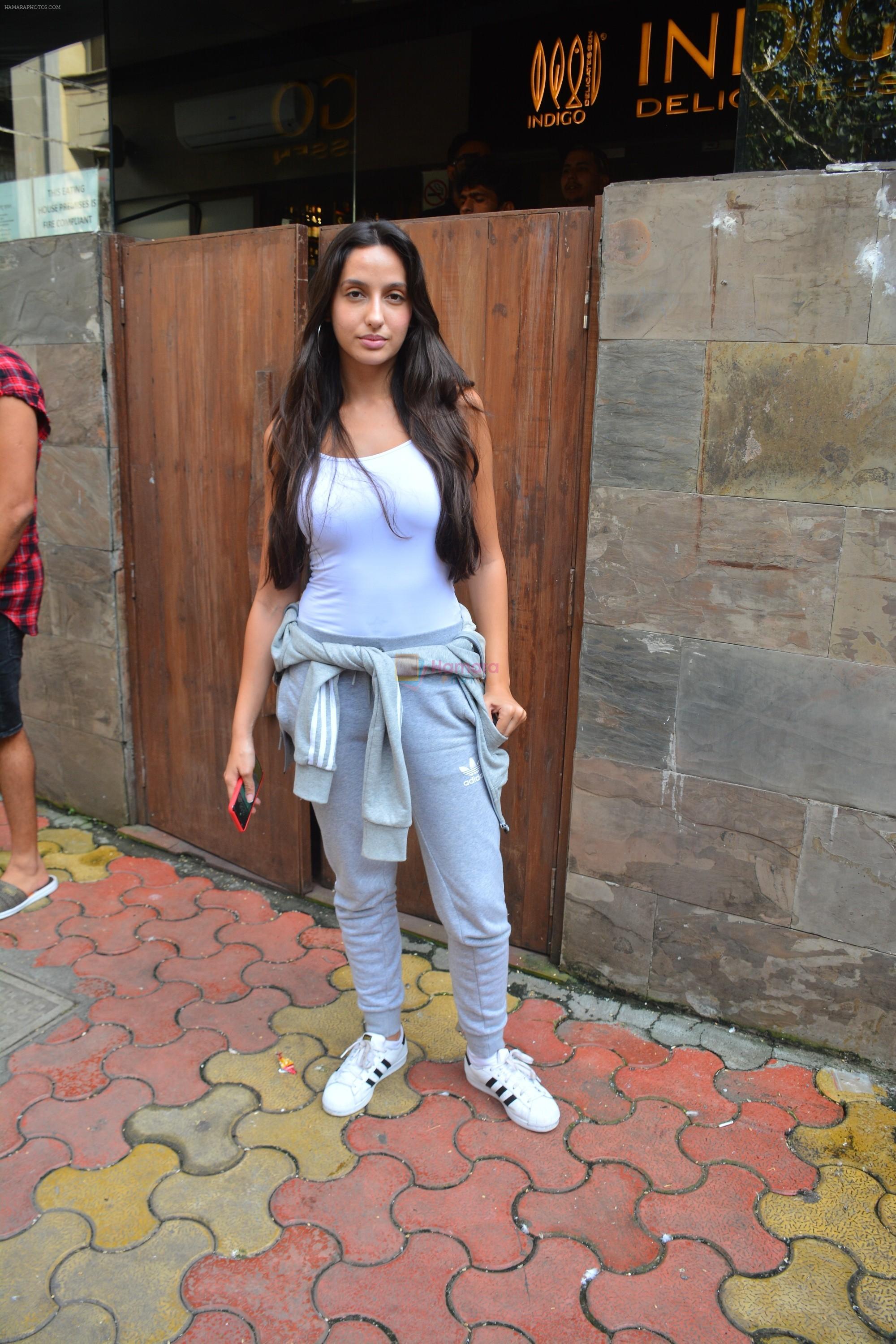 Nora Fatehi spotted at indigo Bandra on 23rd Sept 2018