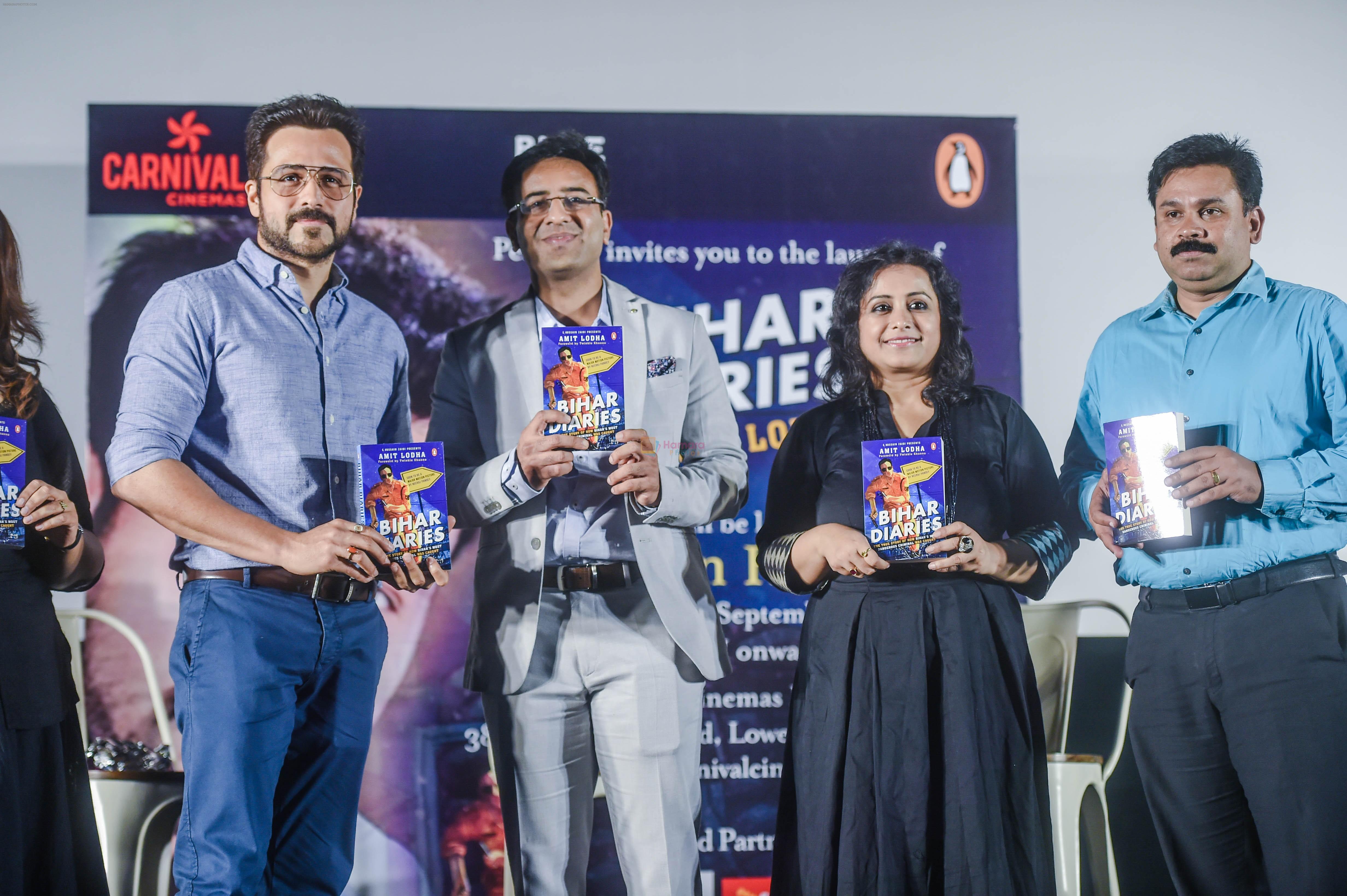 Emraan Hashmi at Launch of Author Amit Lodha's Book BIHAR DIARIES on 25th Sept 2018