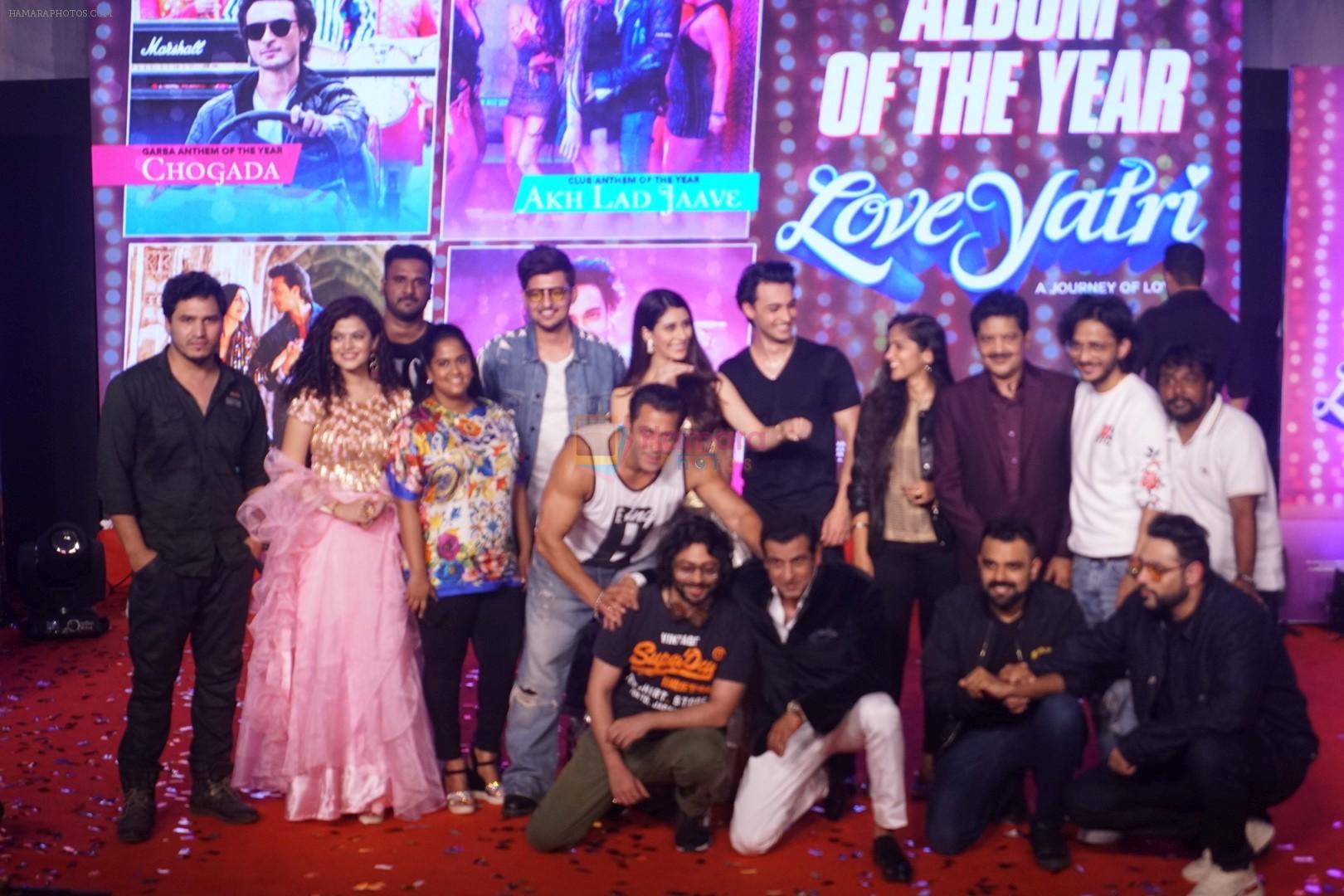 Salman Khan, Aayush Sharma, Warina Hussain, Ronit Roy, Arpita Khan at Musical Concert Celebrating the journey of Loveyatri on 26th Sept 2018