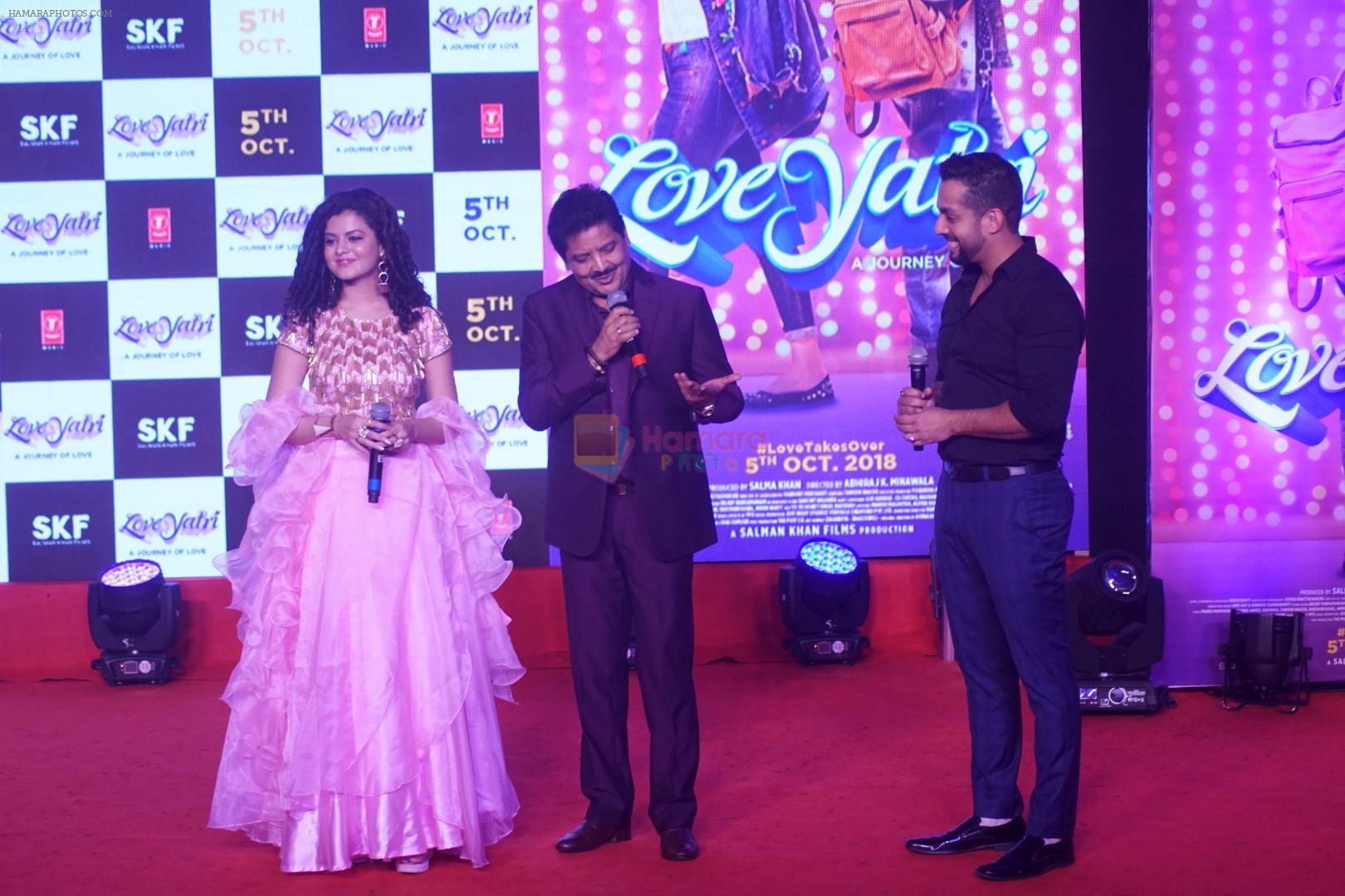 Palak Muchhal, Udit Narayan at Musical Concert Celebrating the journey of Loveyatri on 26th Sept 2018