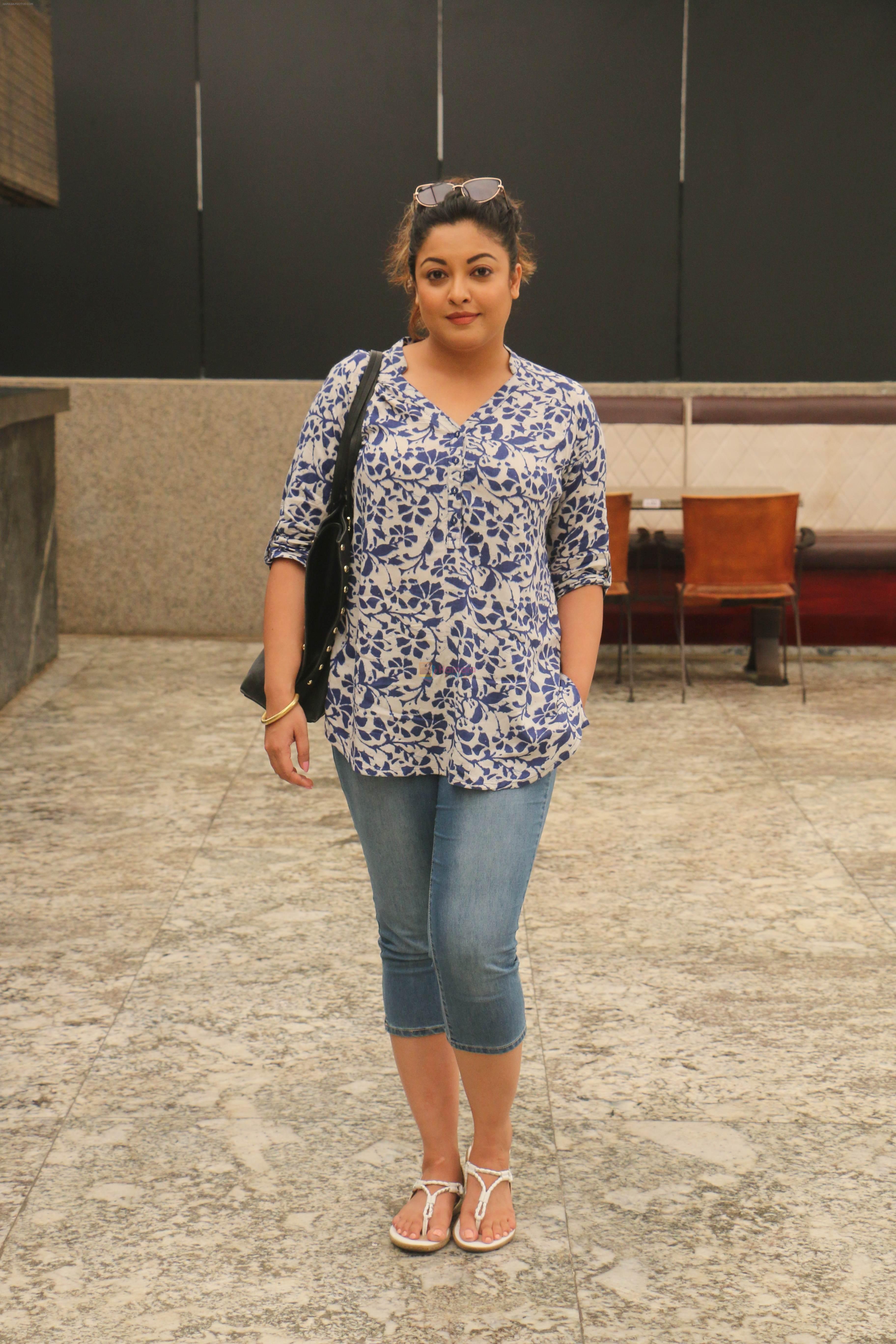 Tanushree Dutta inteacts with media for the M2 campaign at juhu on 27th Sept 2018