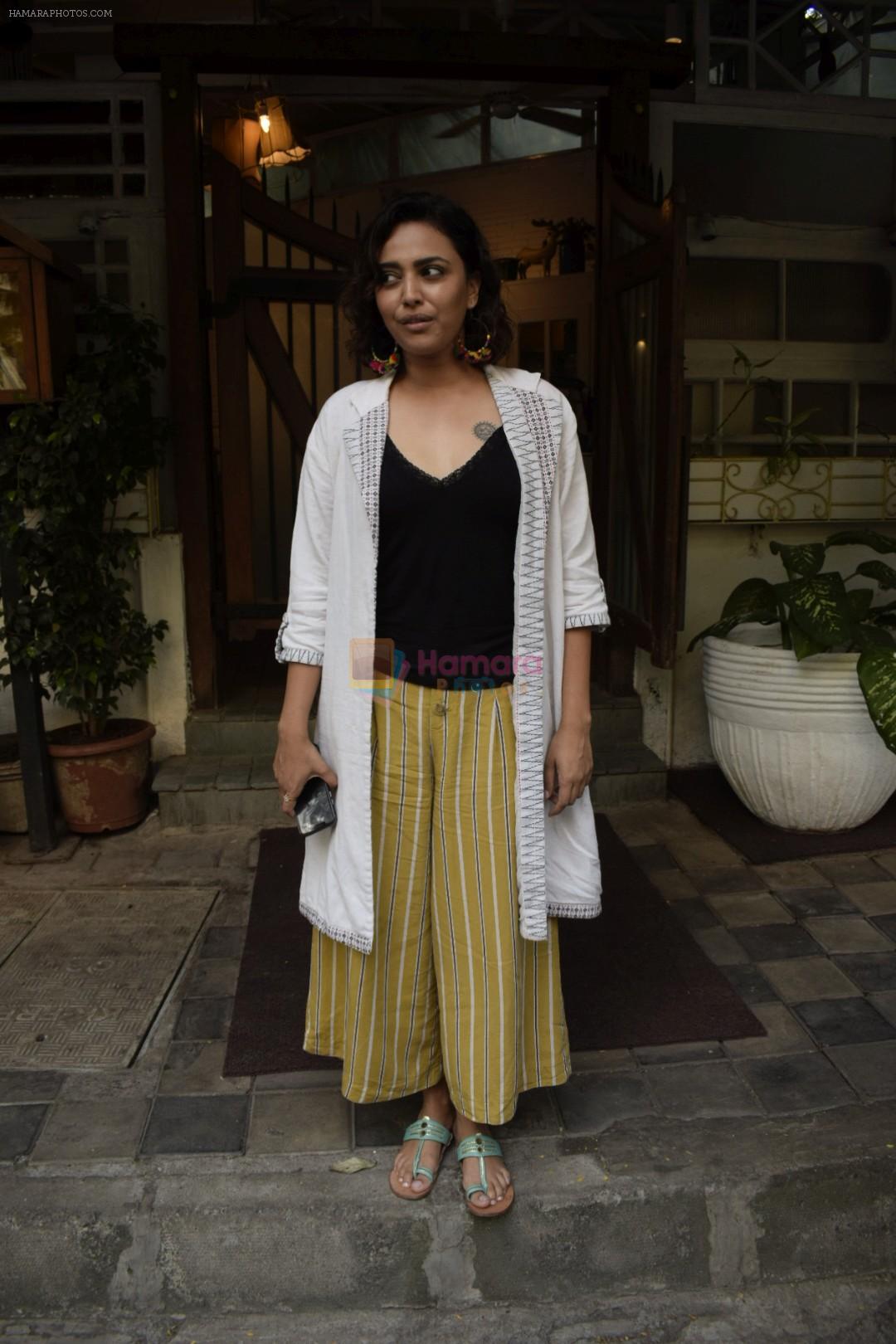 Swara Bhaskar spotted at Fable juhu on 5th Oct 2018