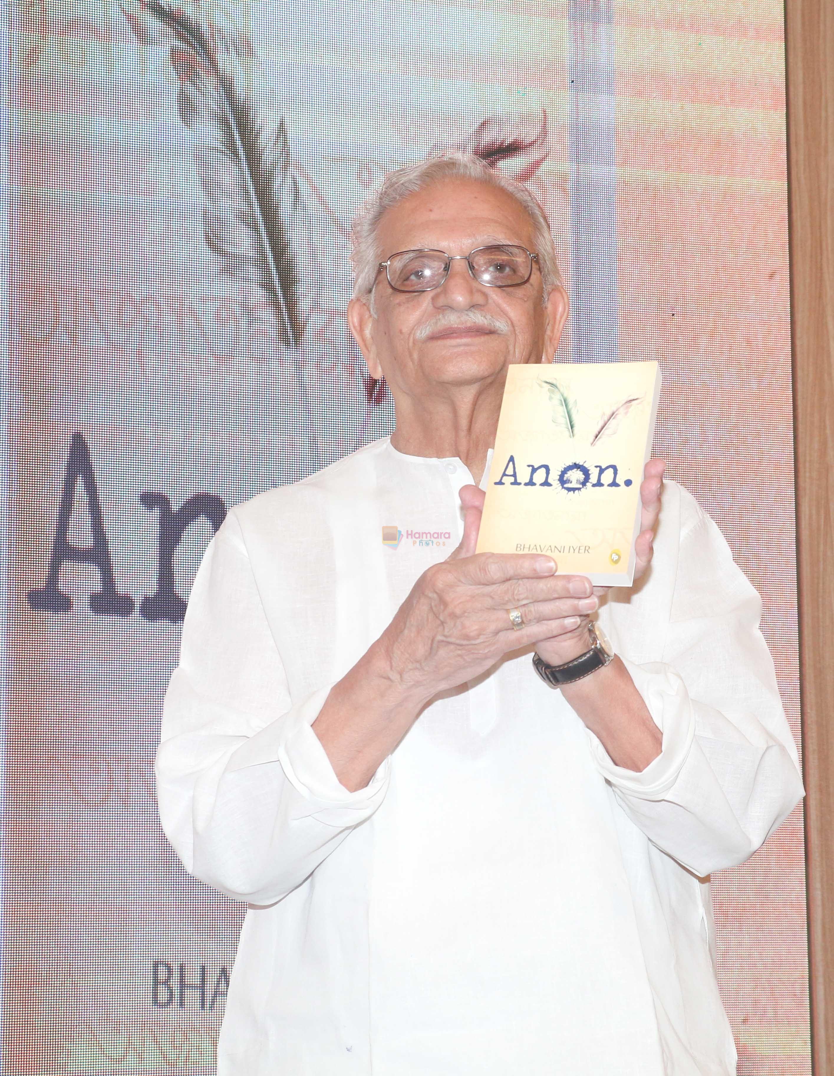 Gulzar Celebrate The Success of Bhavani Iyer Debut Novel _Anon_ at Title Waves bandra on 9th Oct 2018