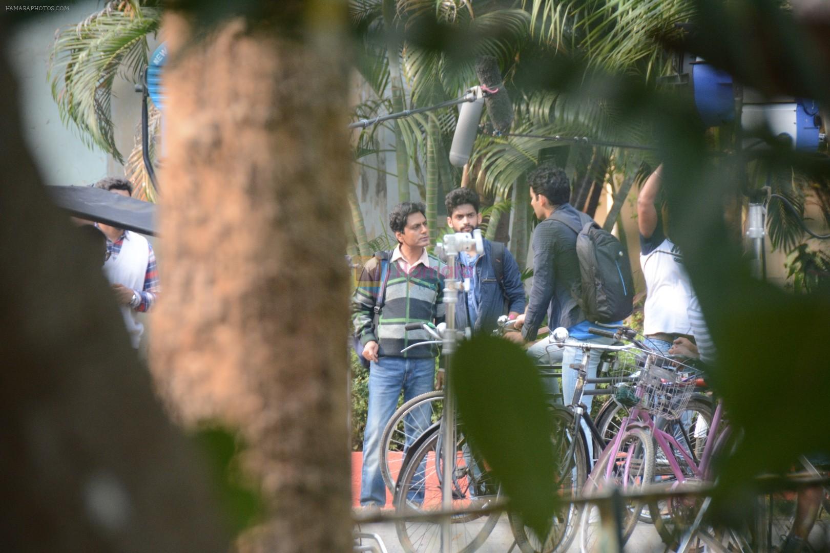 Nawazuddin Siddiqui shooting at Bhavan's college andheri on 7th Oct 2018