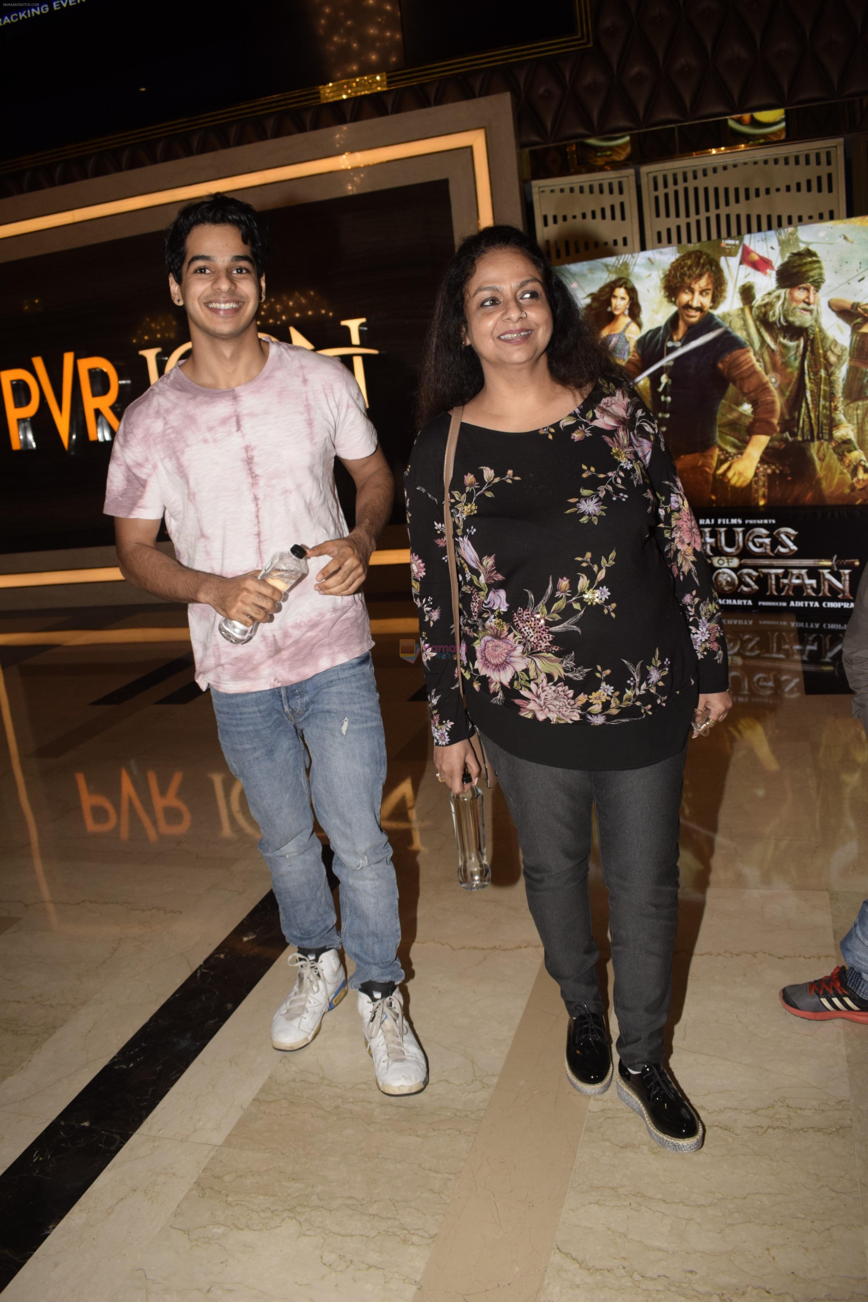 Ishaan Khattar with mother Neelima Azeem spotted at pvr icon andheri on 11th Oct 2018