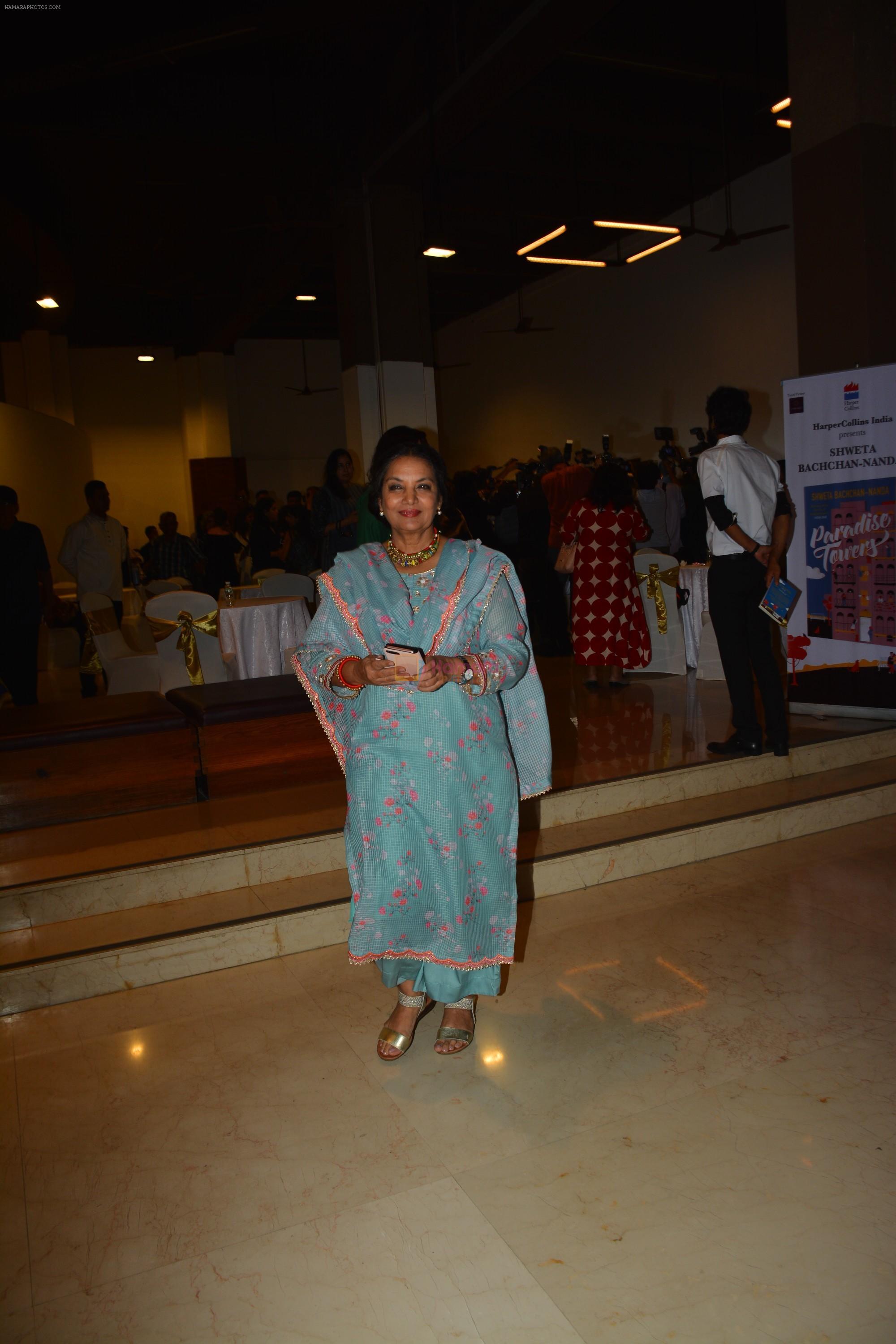 Shabana Azmi at Shweta Bachchan Nanda's Debut Novel Paradise Towers Launched By Amitabh And Jaya on 10th Oct 2018