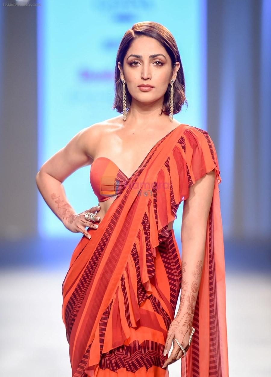 Yami Gautam walk the ramp at Bombay Times Fashion Week (BTFW) 2018 Day 2 for Arpita Mehta Show on 16th Oct 2018