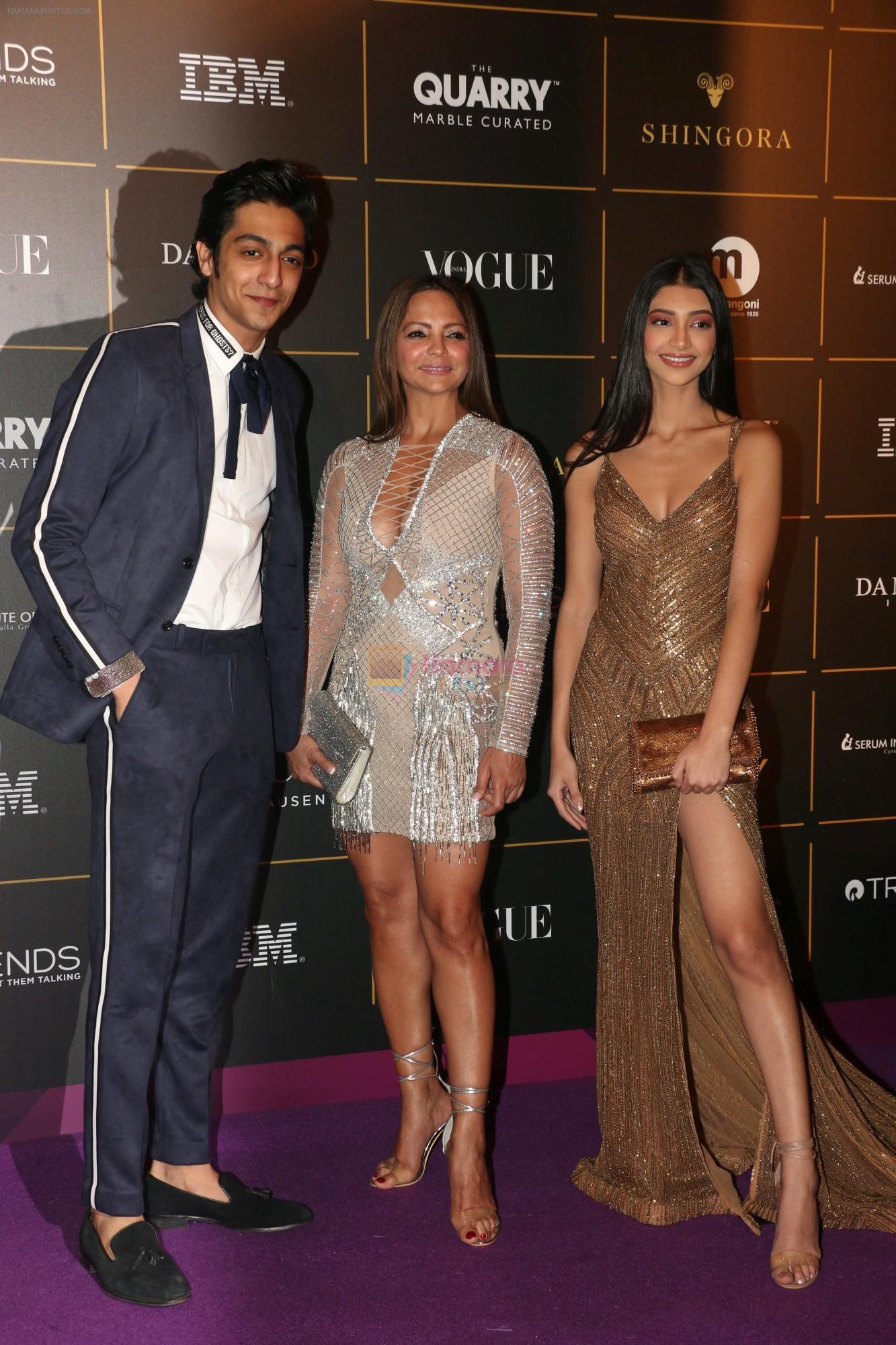 Alanna Panday, Deanne Pandey, Ahaan Panday at The Vogue Women Of The Year Awards 2018 on 27th Oct 2018