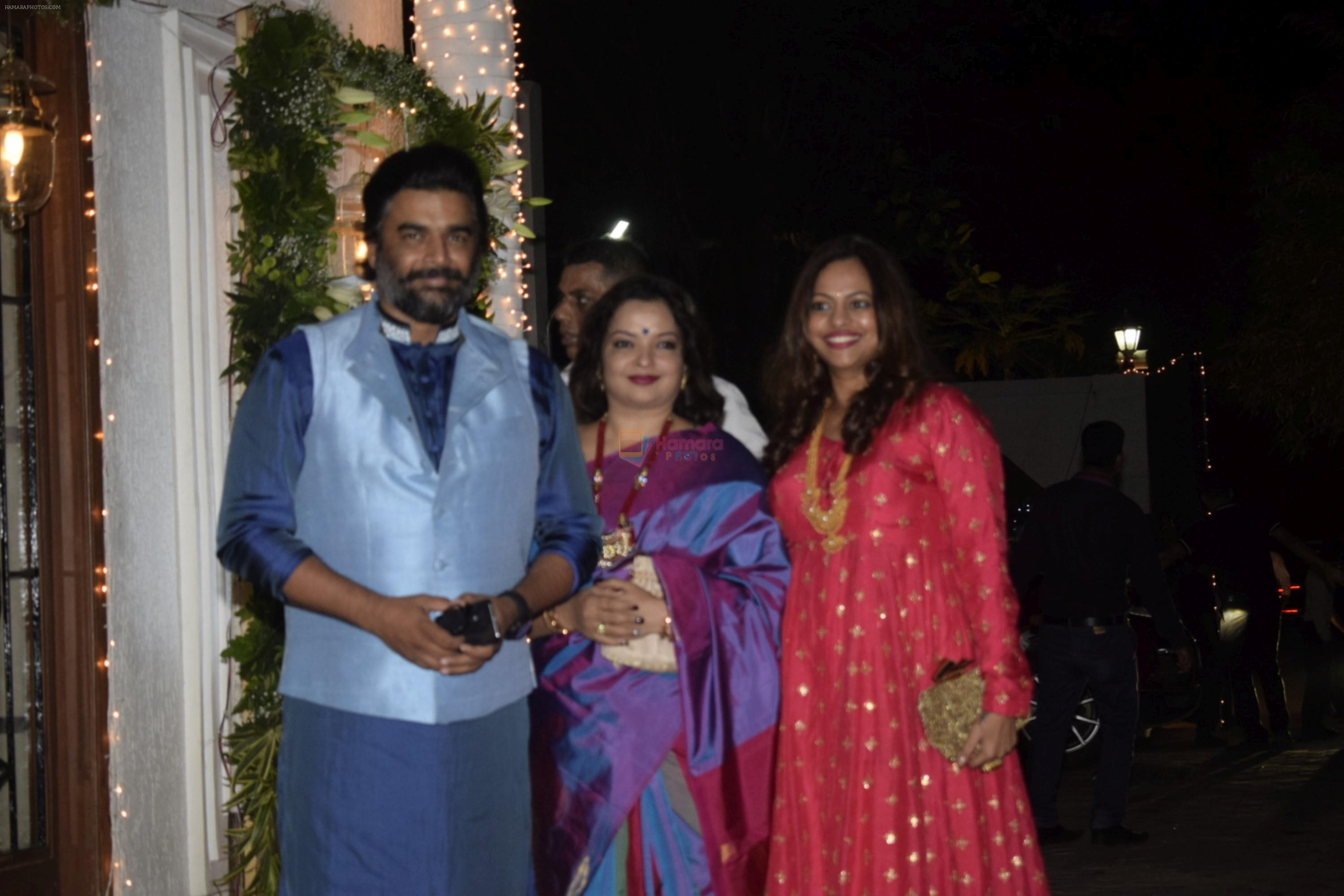Madhavan at Shilpa Shetty's Diwali party at juhu on 4th Nov 2018
