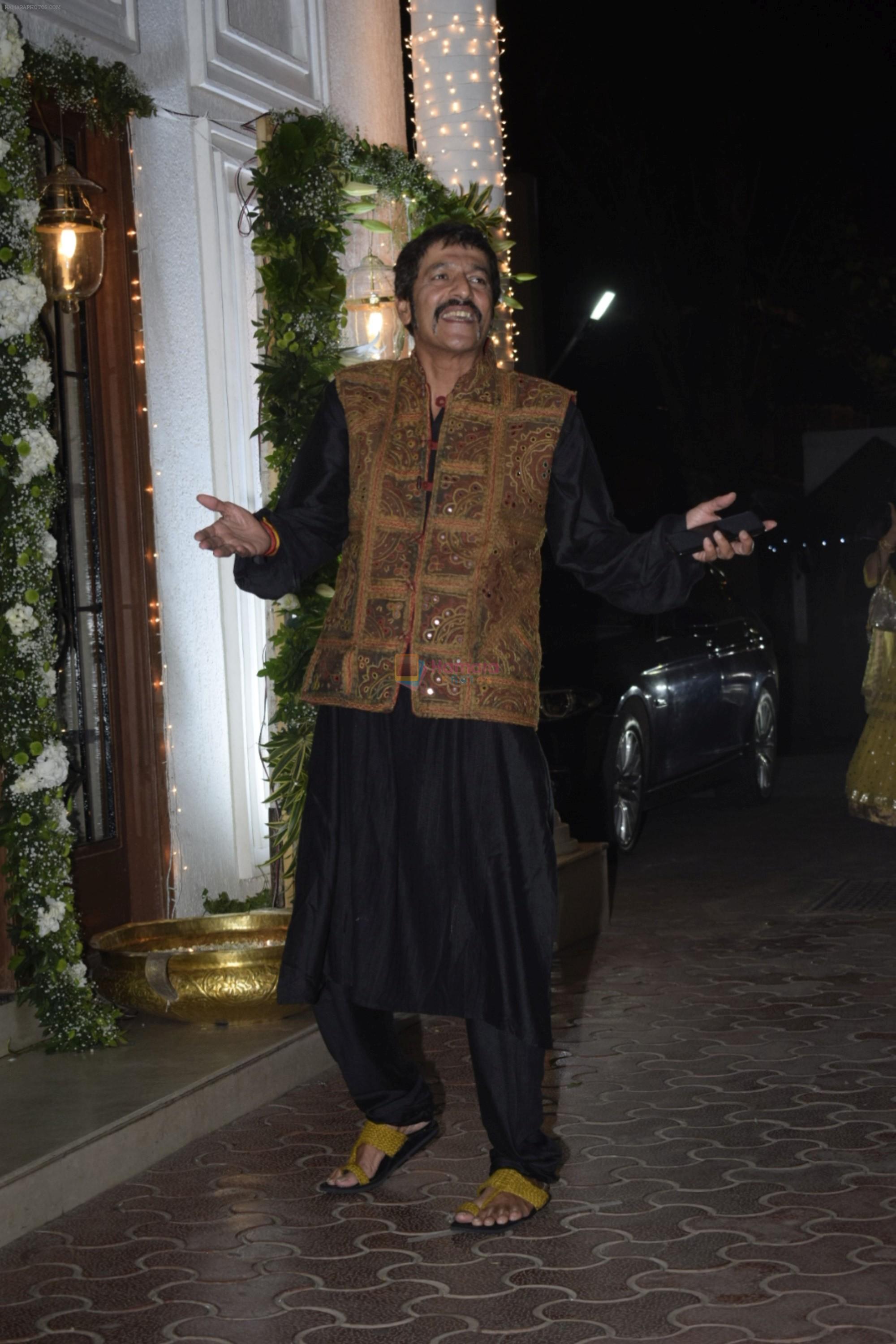 Chunky Pandey at Shilpa Shetty's Diwali party at juhu on 4th Nov 2018