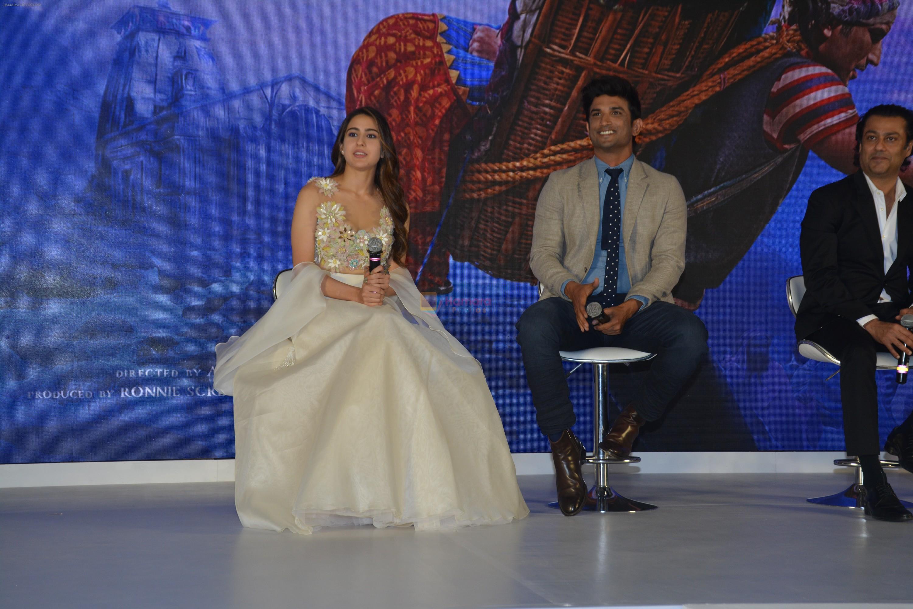 Sara Ali Khan, Sushant Singh Rajput at the Trailer Launch Of Film Kedarnath on 12th Nov 2018