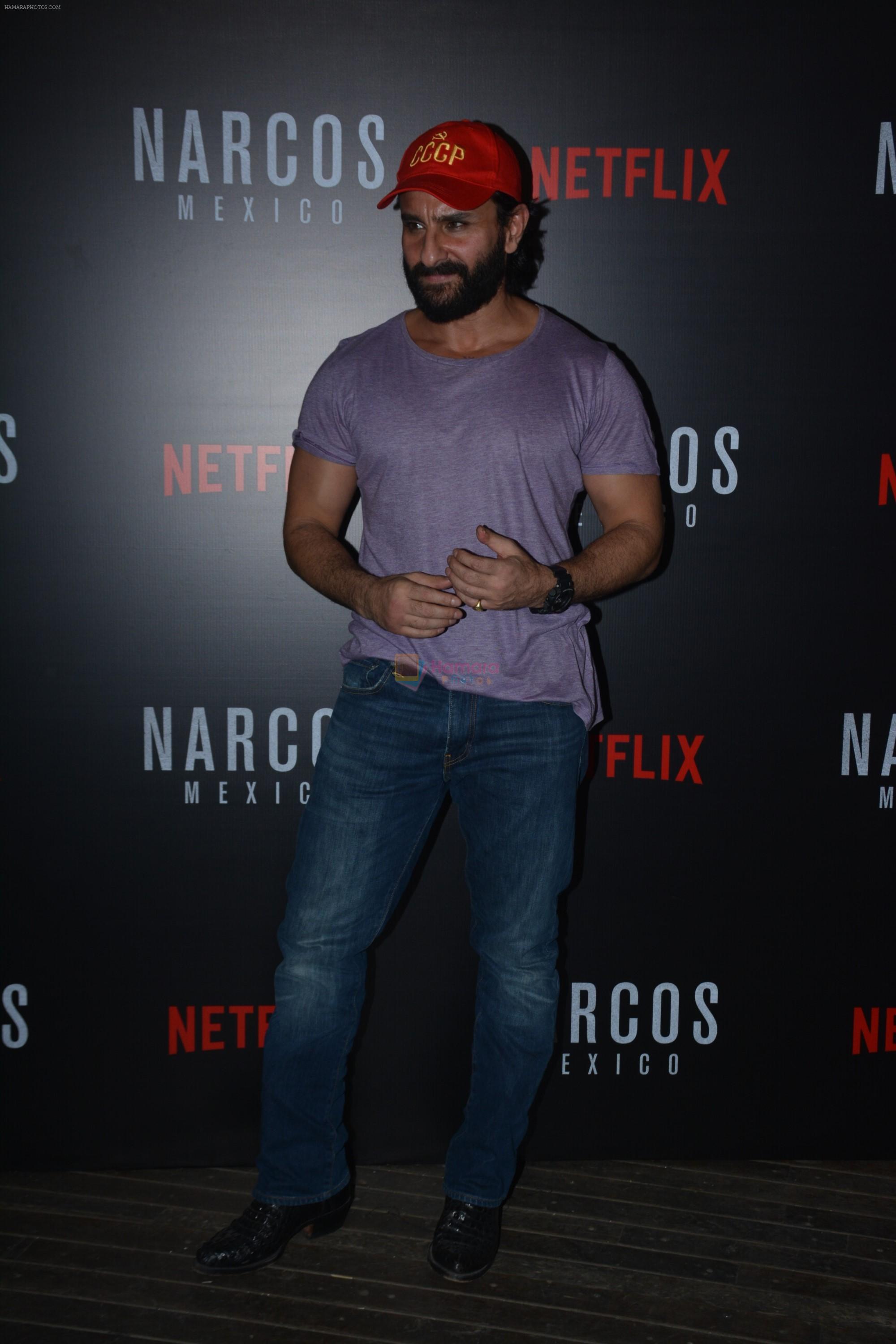 Saif Ali Khan At Meet and Greet With Team Of Webseries Narcos Mexico in Mumbai on 11th Nov 2018