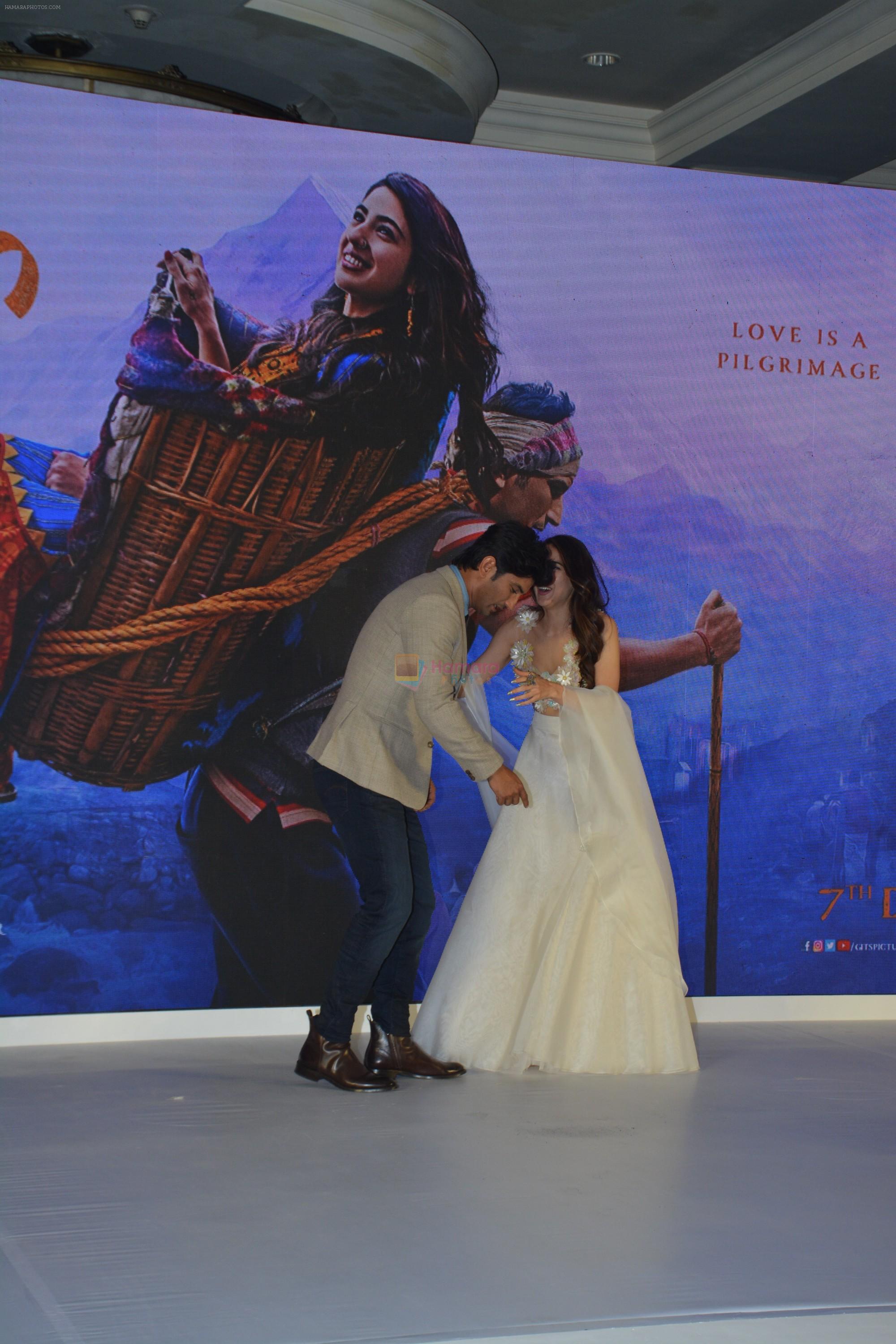 Sara Ali Khan, Sushant Singh Rajput at the Trailer Launch Of Film Kedarnath on 12th Nov 2018