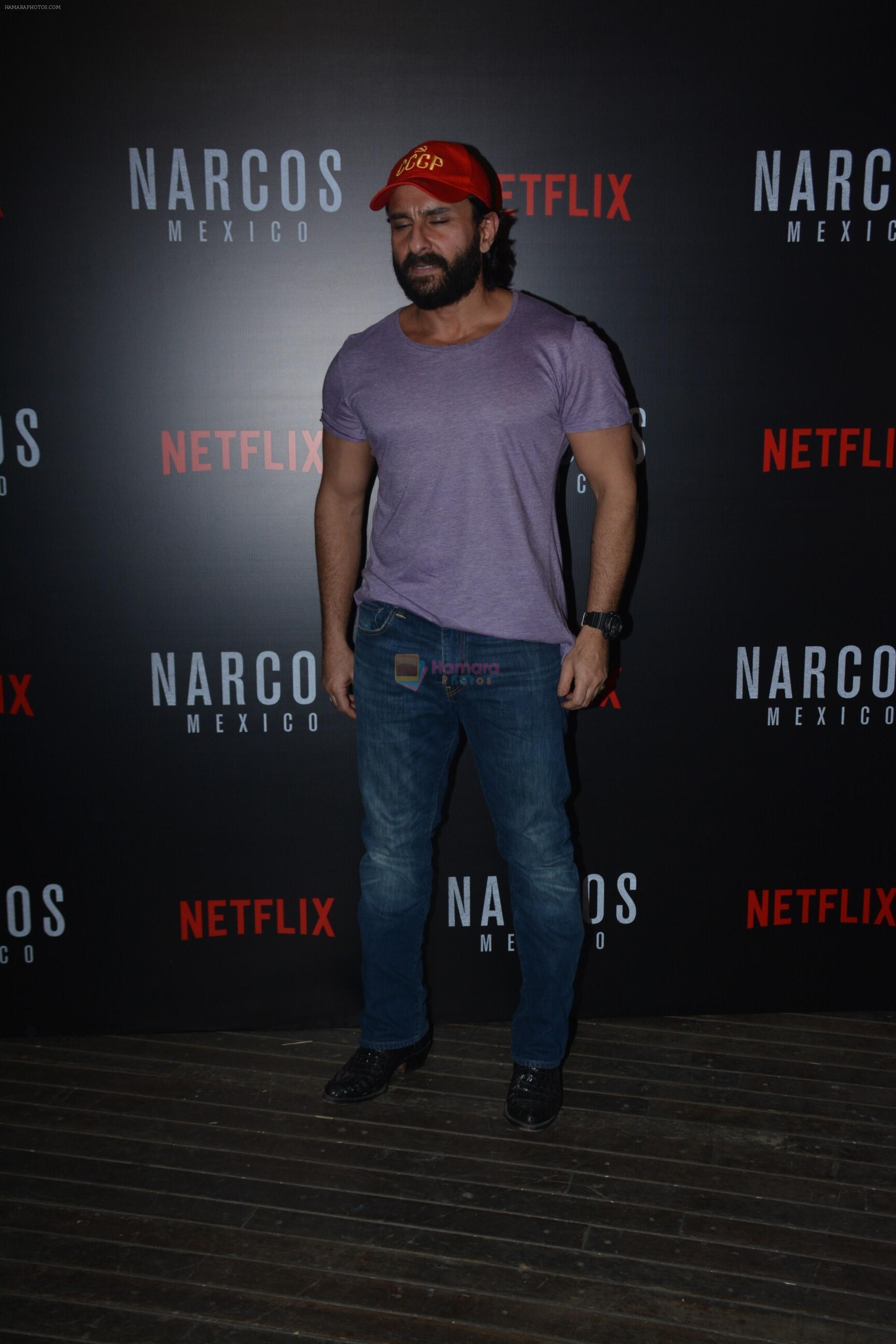 Saif Ali Khan At Meet and Greet With Team Of Webseries Narcos Mexico in Mumbai on 11th Nov 2018