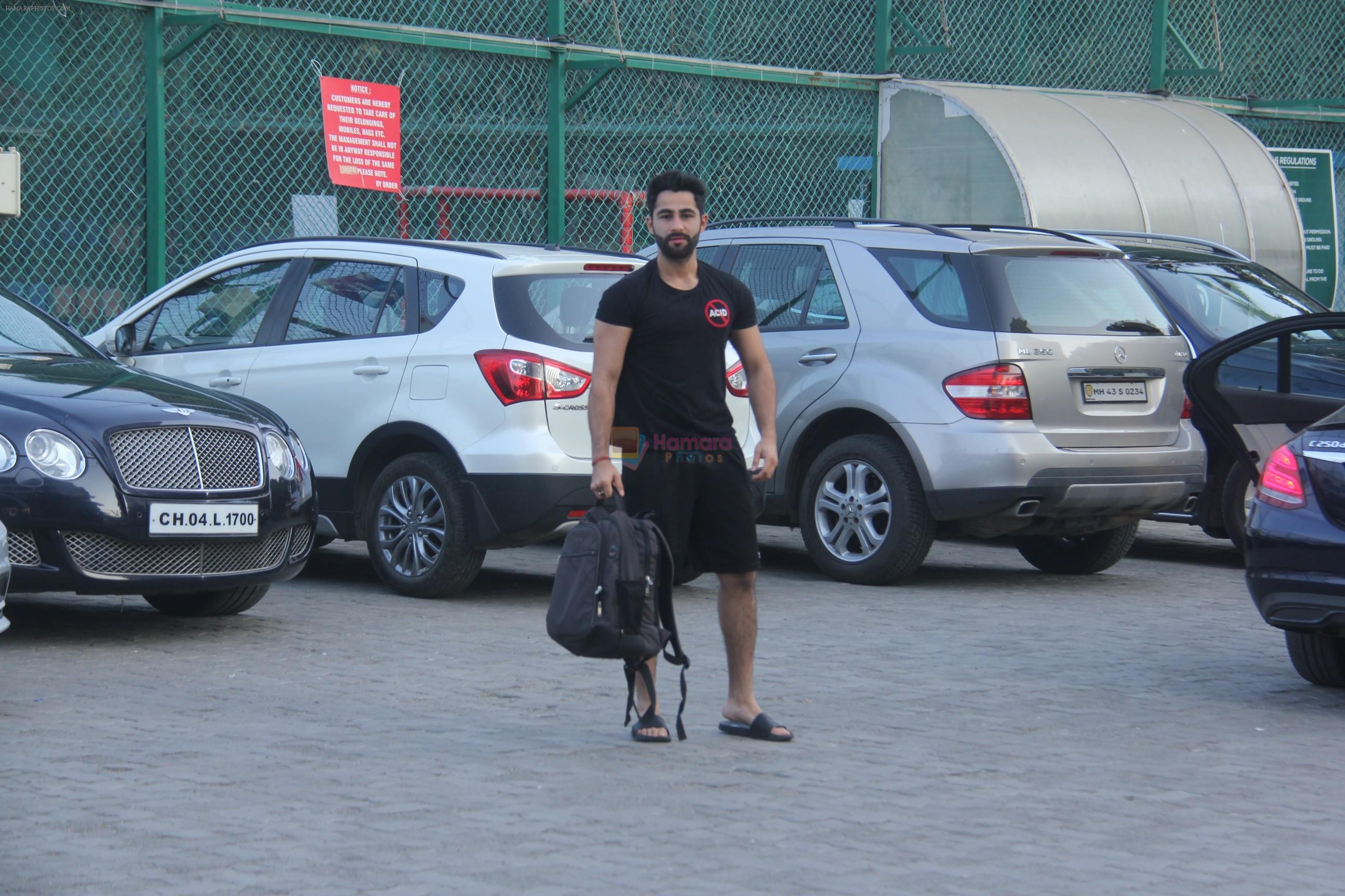 Armaan Jain spotted at football ground in bandra on 11th Nov 2018