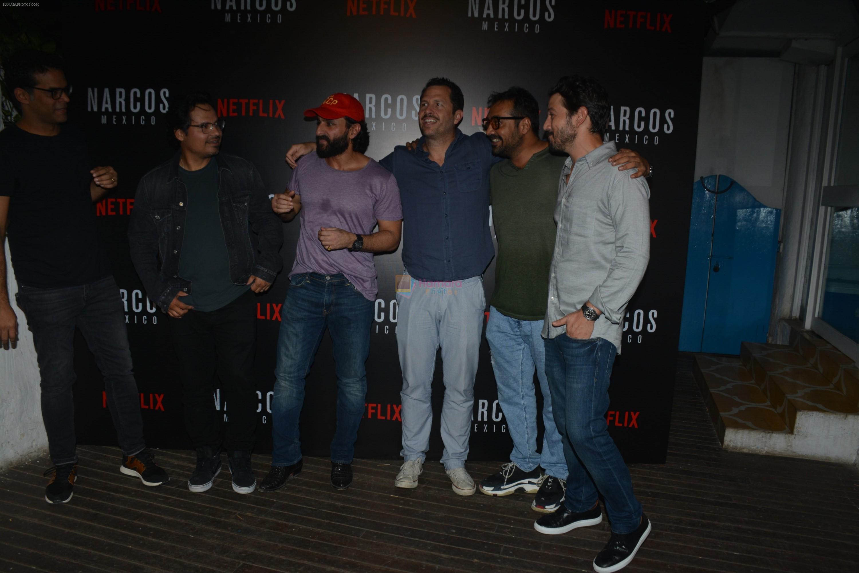 Saif Ali Khan, Anurag Kashyap At Meet and Greet With Team Of Webseries Narcos Mexico in Mumbai on 11th Nov 2018