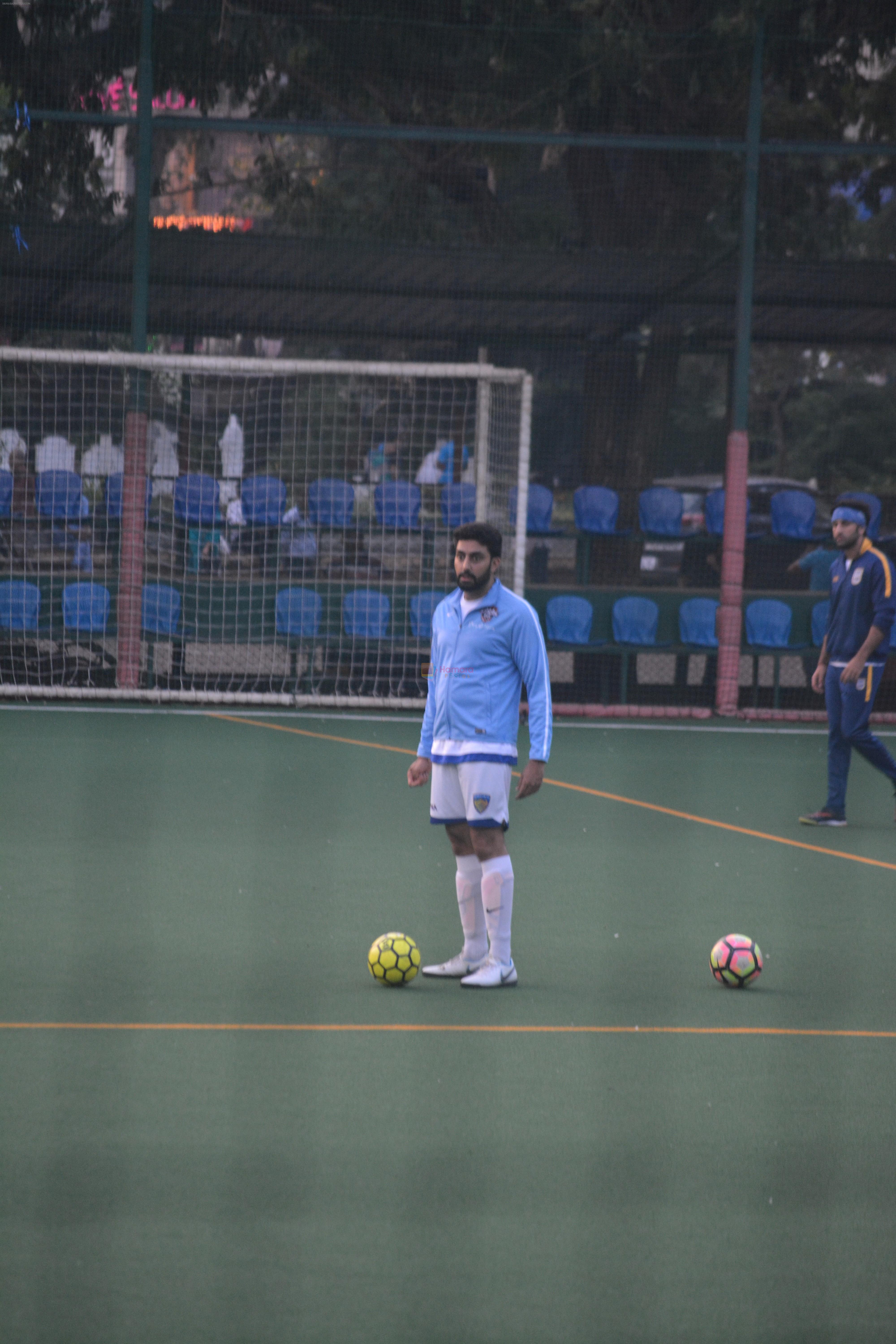 Abhishek Bachchan at  football match in bandra on 18th Nov 2018