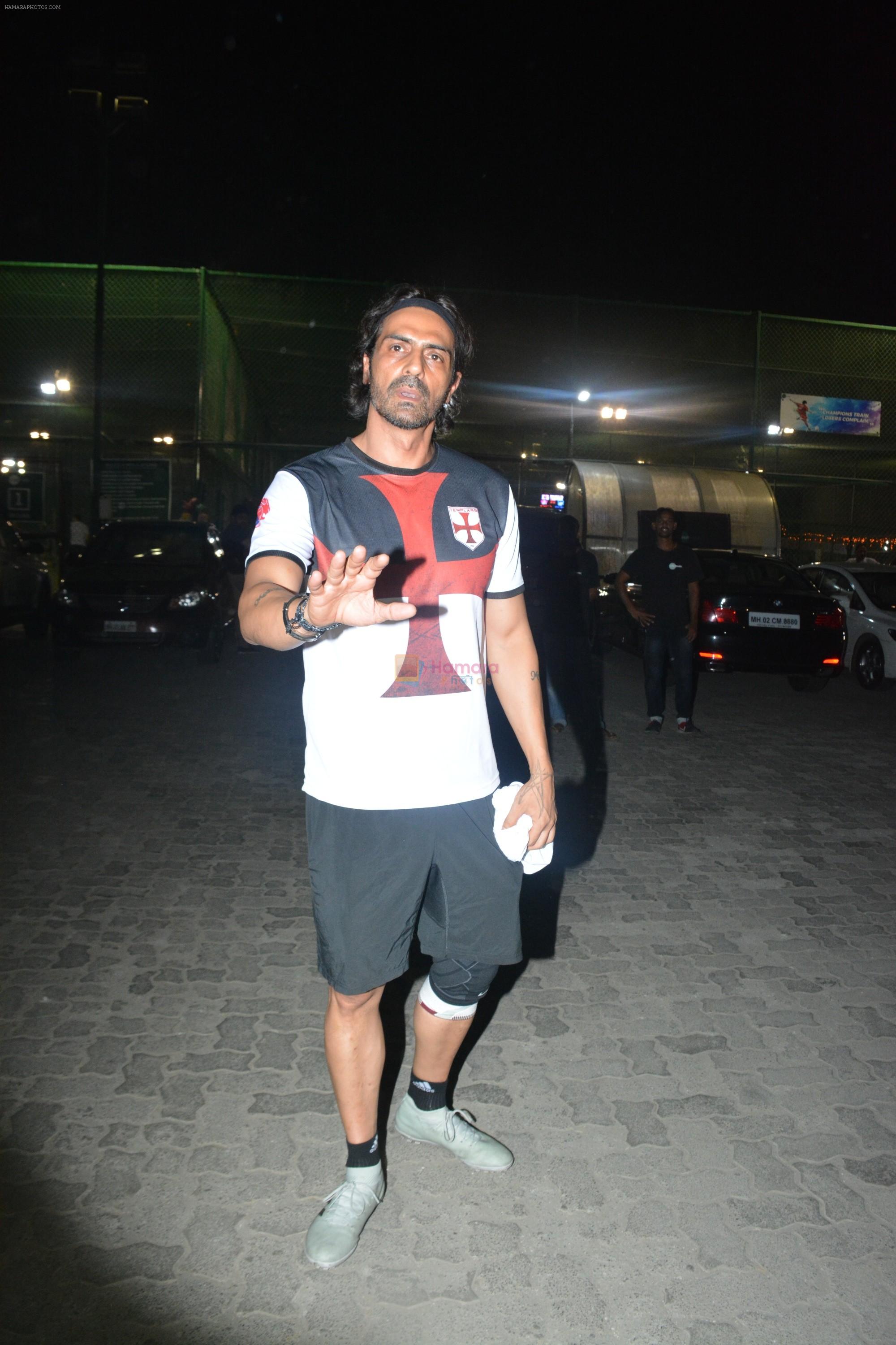 Arjun rampal with Gabriela spotted at football ground in bandra on 21st Nov 2018