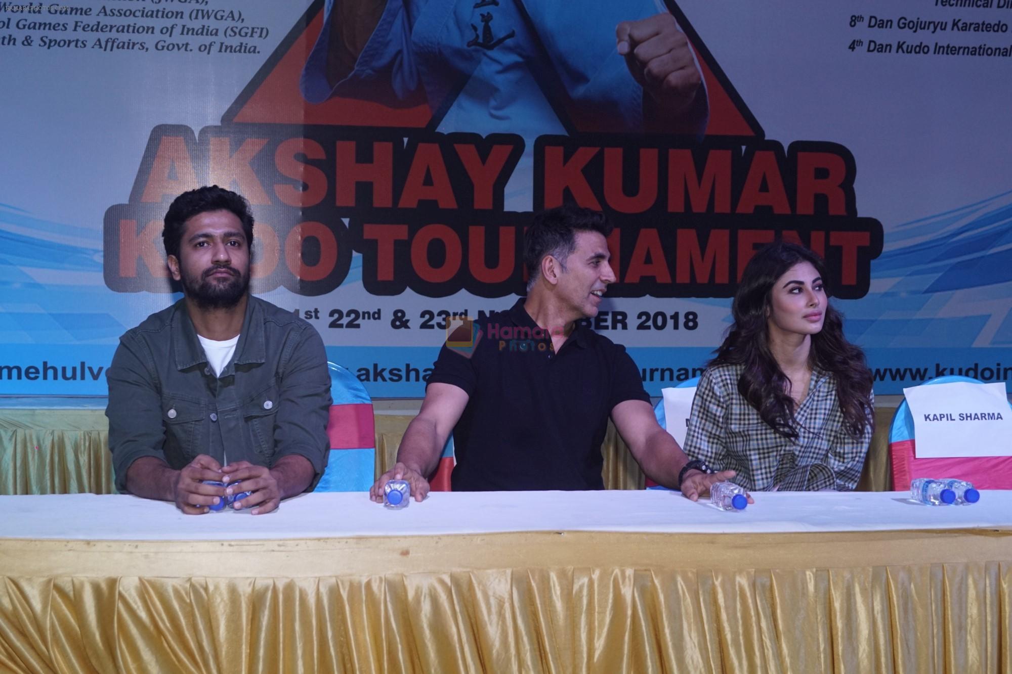 Akshay Kumar,Vicky Kaushal,Mouni Roy at the 10th Akshay Kumar Kudo Tournament on 22nd Nov 2018