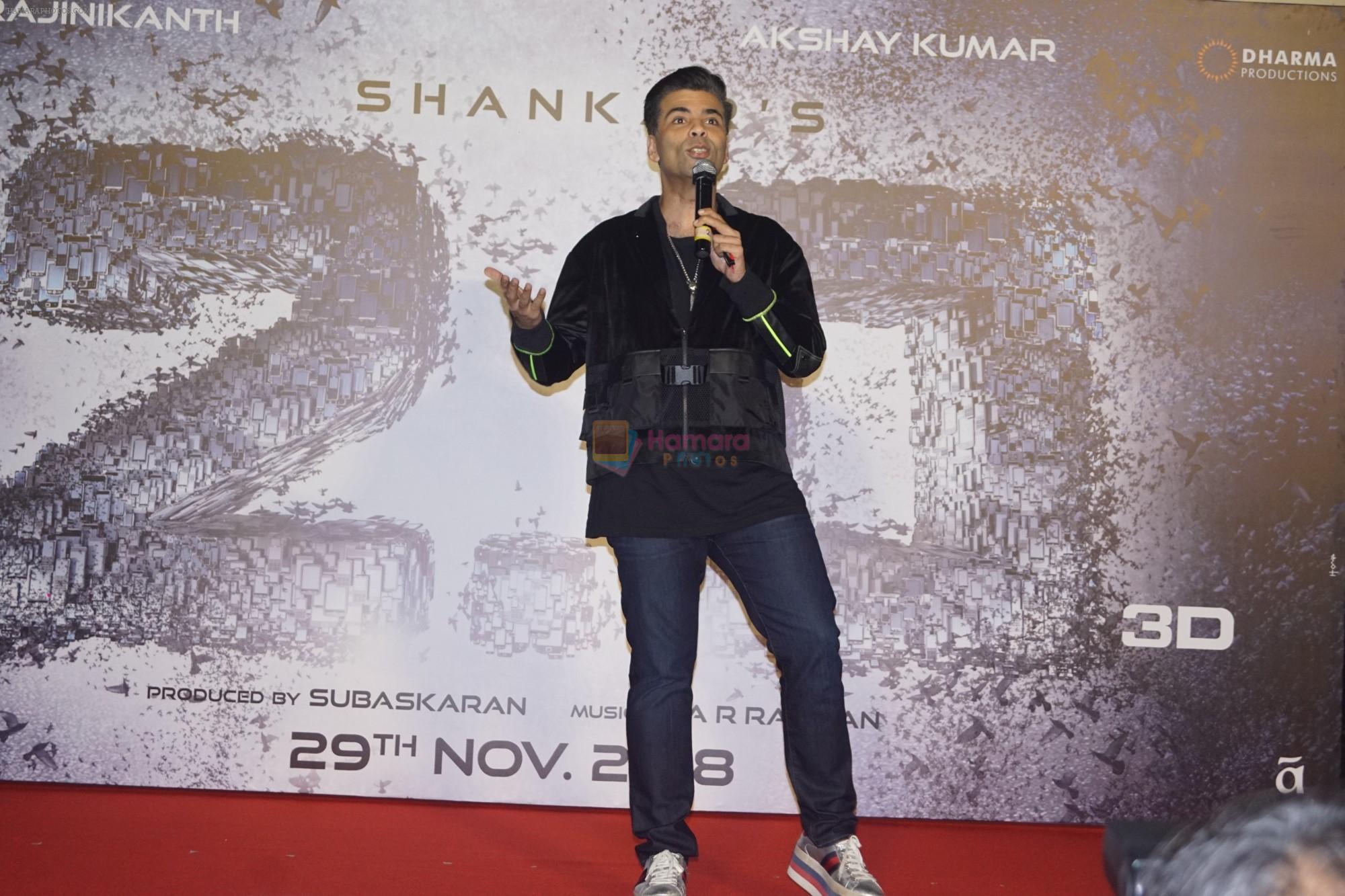 Karan Johar at the Press Conference for film 2.0 in PVR, Juhu on 25th Nov 2018