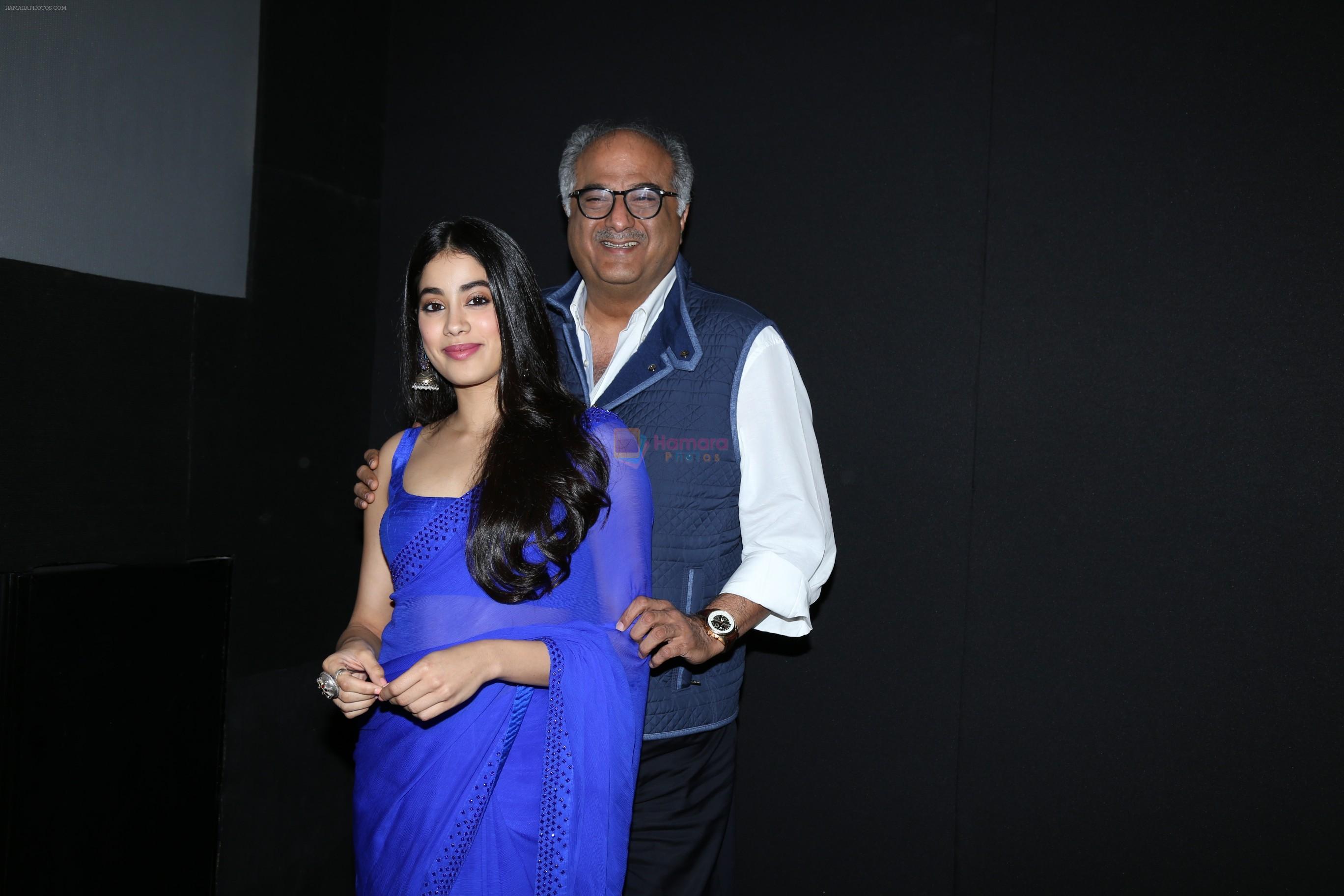 Janhvi Kapoor and Boney Kapoor snapped during felicitation at Royal Consulate of Norway in Insiginia Lounge, Metro Inox, Marine Lines on 11th Dec 2018