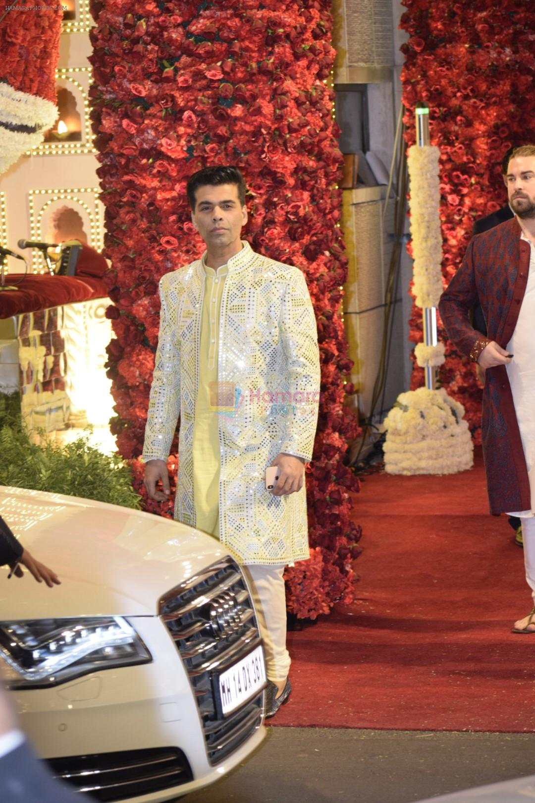 Karan Johar at Isha Ambani and Anand Piramal's wedding on 12th Dec 2018