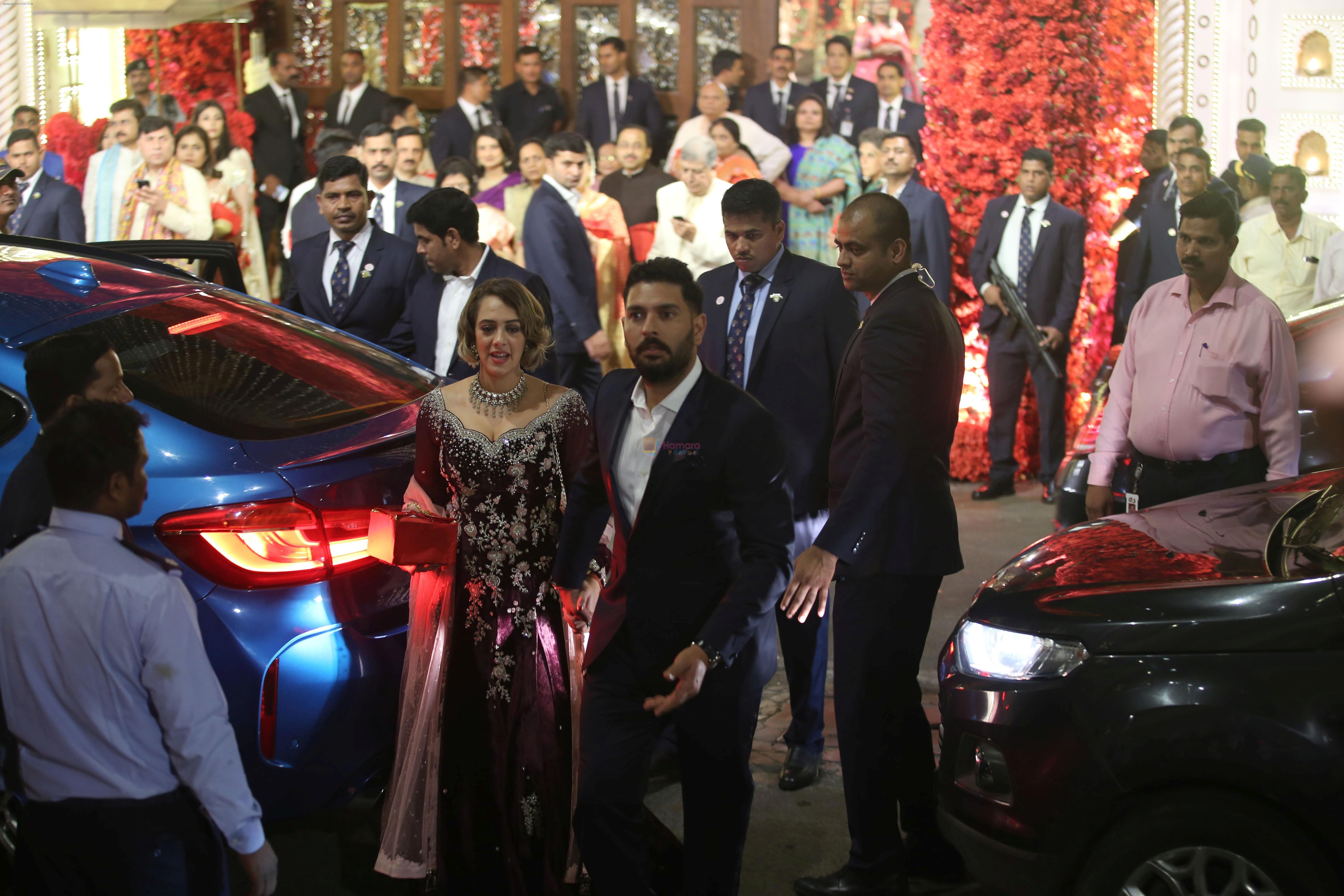 Yuvraj Singh at Isha Ambani and Anand Piramal's wedding on 12th Dec 2018