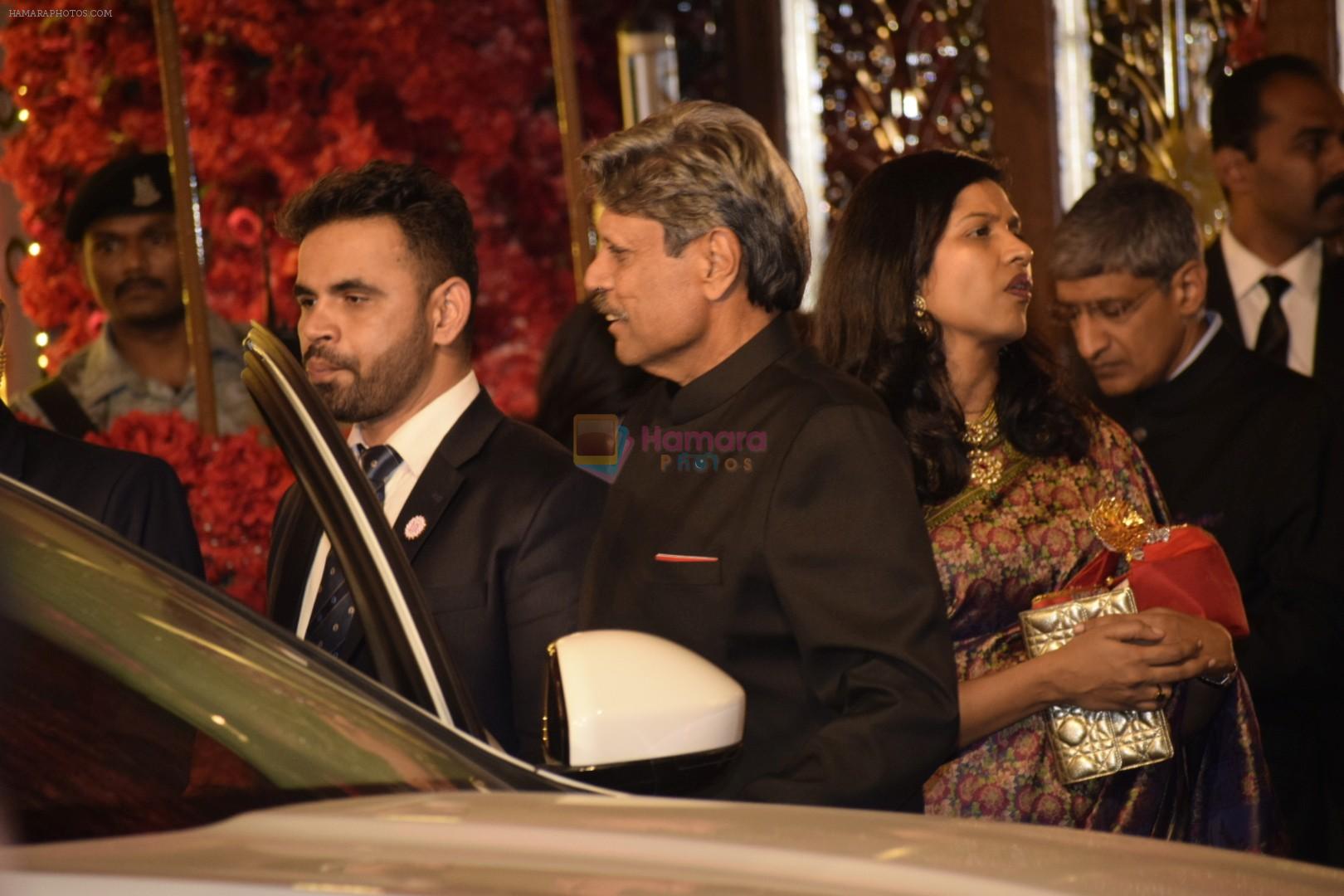 Kapil Dev at Isha Ambani and Anand Piramal's wedding on 12th Dec 2018