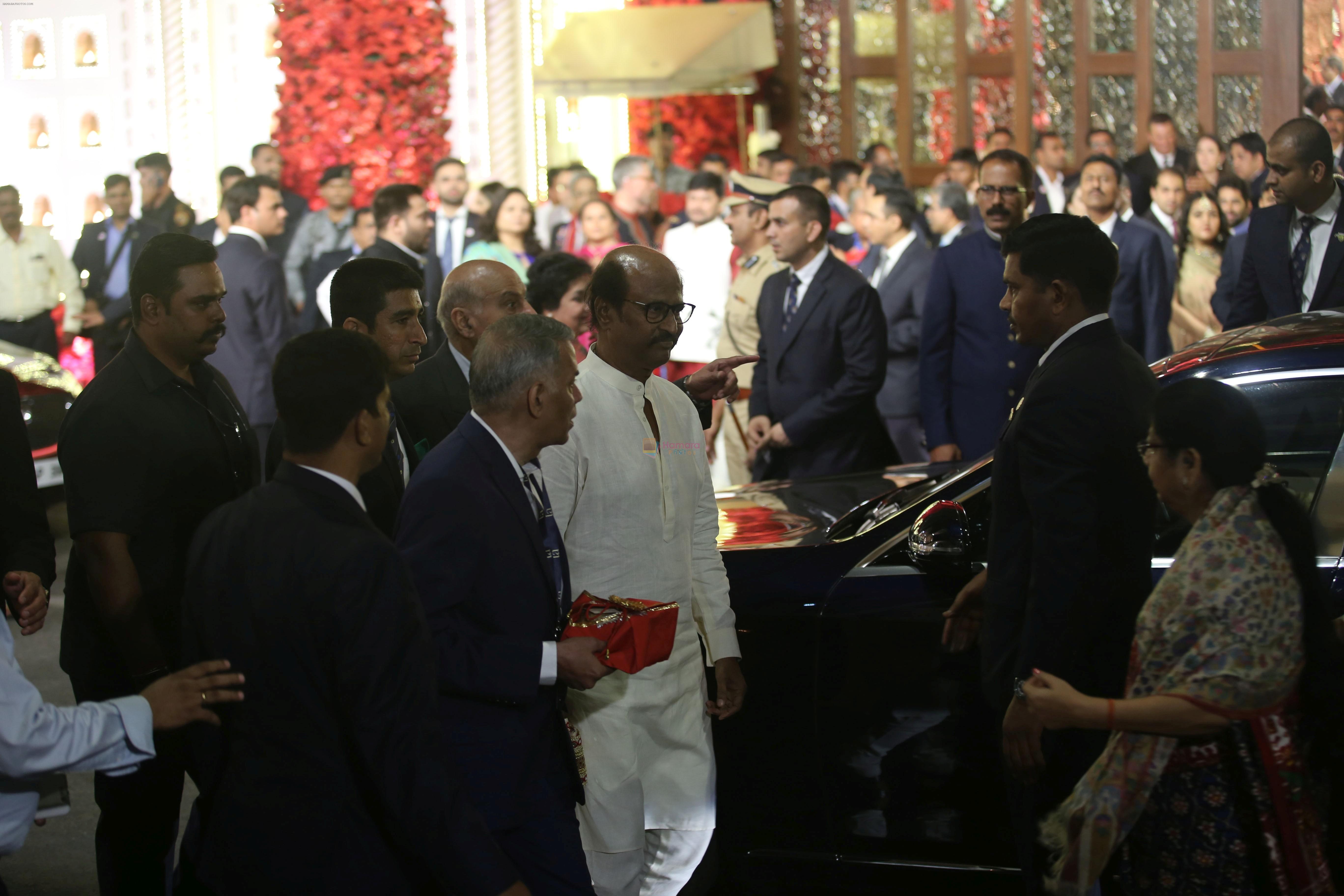 Rajnikanth  at Isha Ambani and Anand Piramal's wedding on 12th Dec 2018