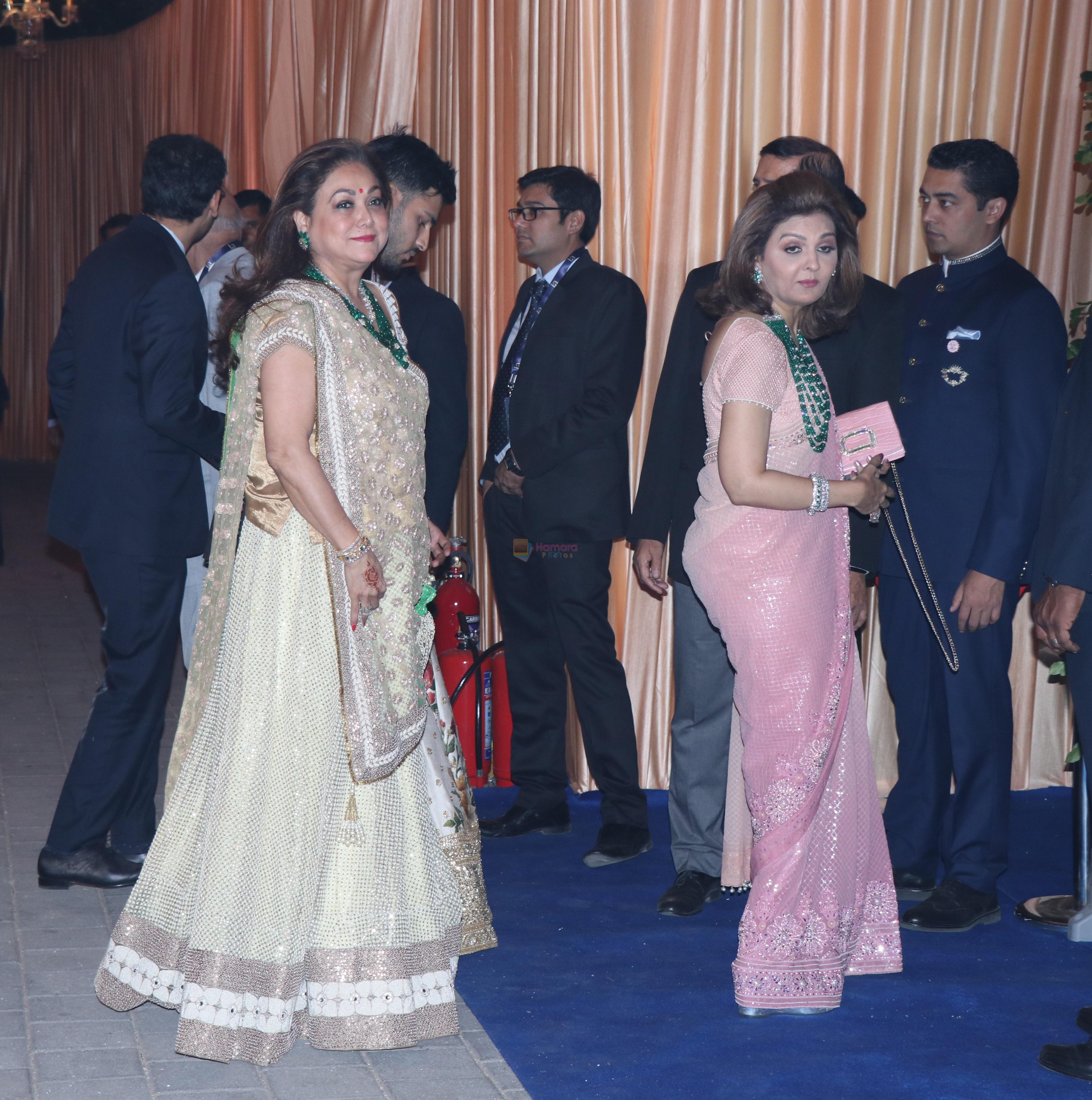 Tina Ambani at Isha Ambani & Anand Piramal wedding reception in jio garden bkc on 15th Dec 2018