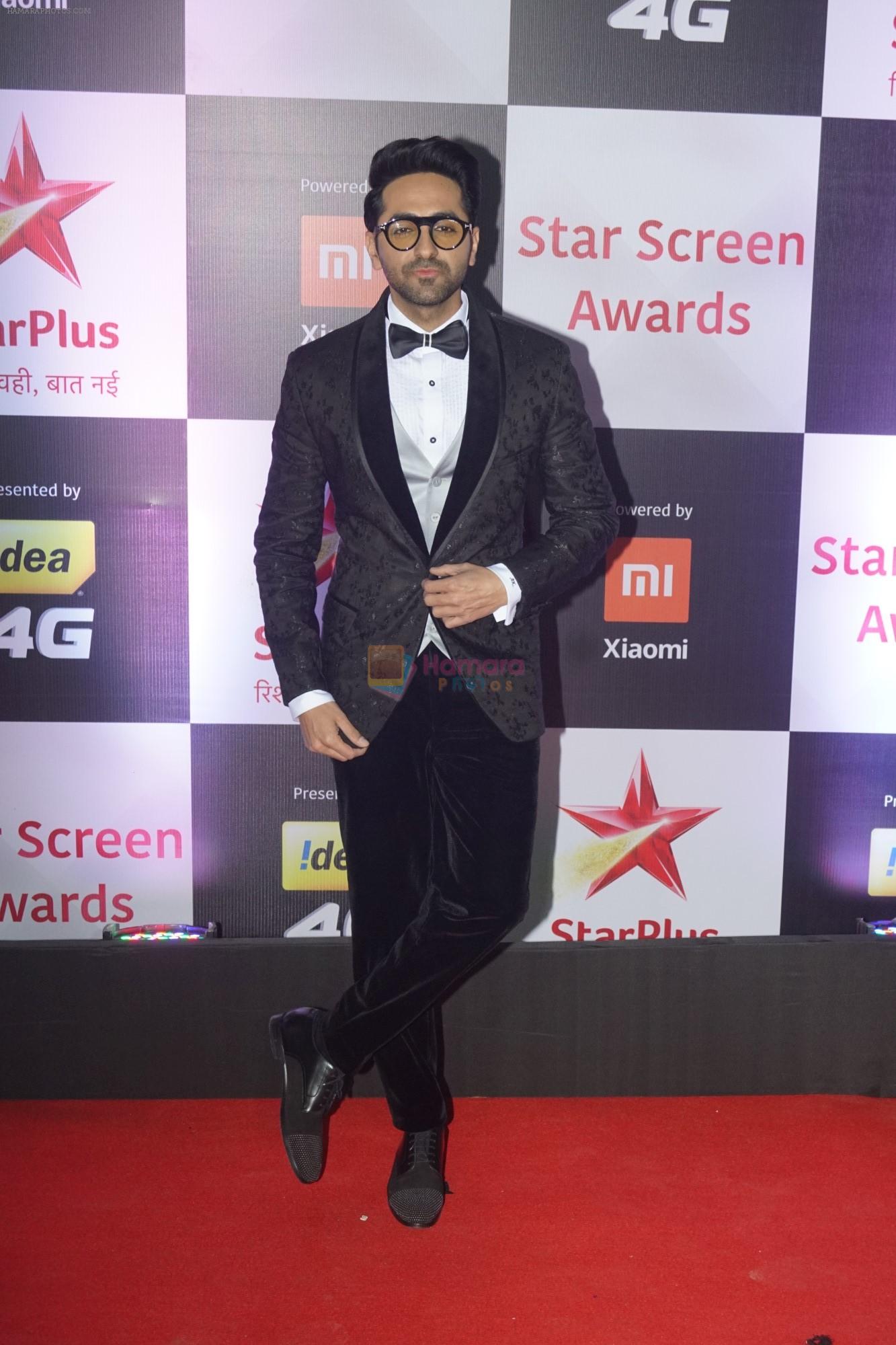 Ayushmann Khurrana at Red Carpet of Star Screen Awards 2018 on 16th Dec 2018