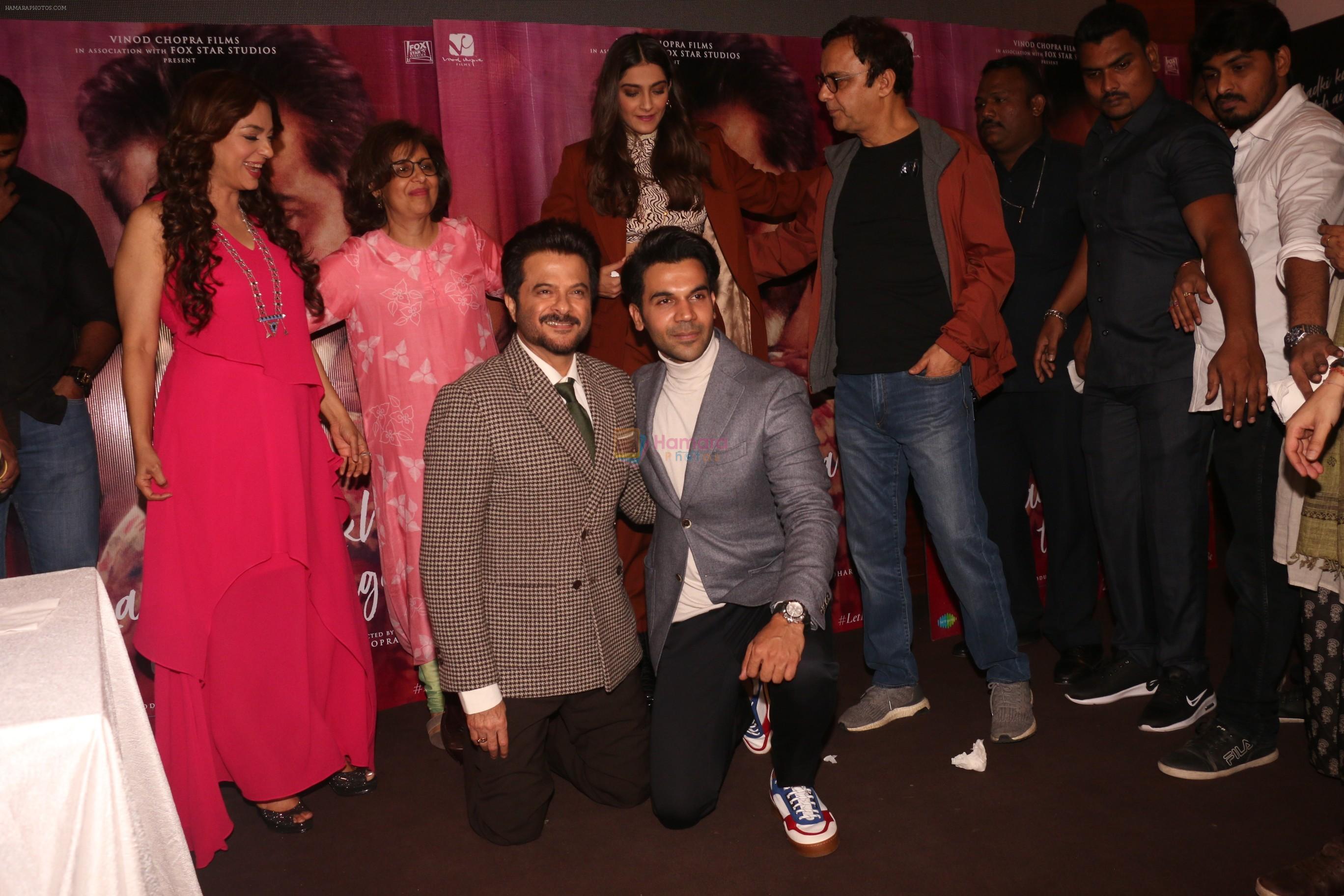 Juhi Chawla, Sonam Kapoor, Rajkummar Rao, Vidhu Vinod Chopra at Anil Kapoor's birthday party in bkc on 25th Dec 2018