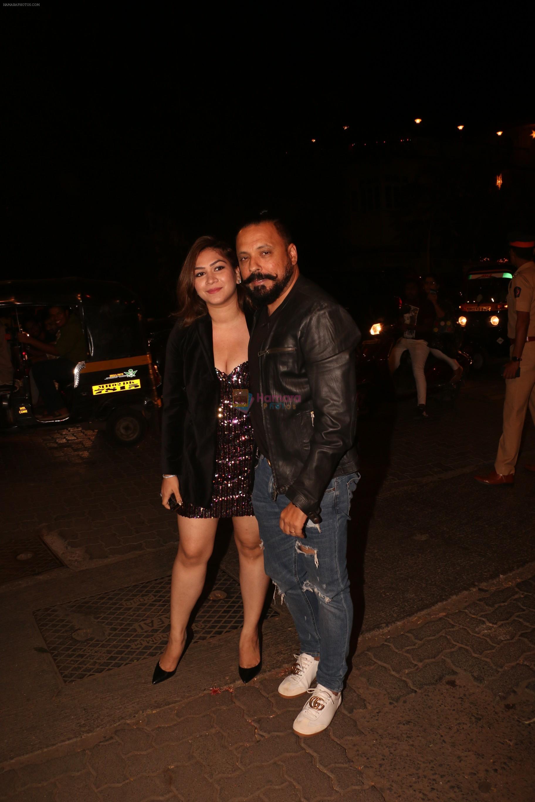 Bunty Walia attend the Mid Night Mass at St Andrews church in bandra on 25th Dec 2018