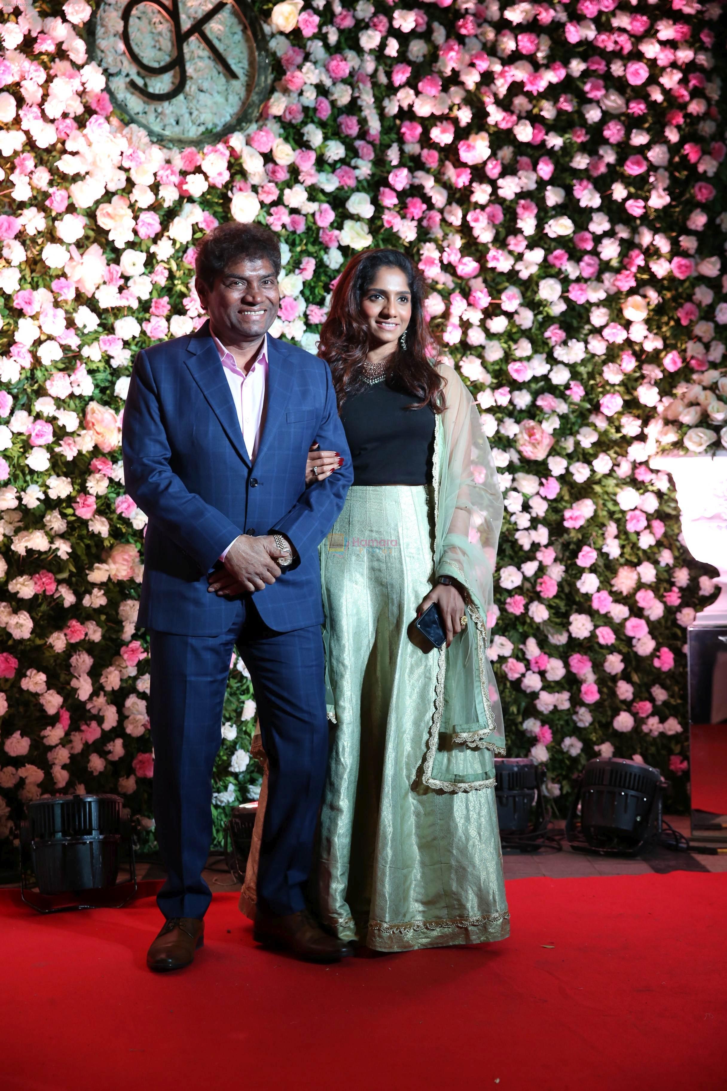 Johnny Lever at Kapil Sharma's wedding reception in jw marriott Sahar on 25th Dec 2018