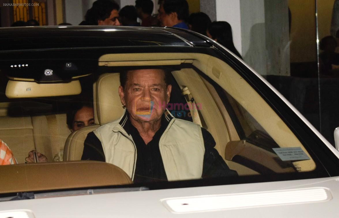 Salim Khan at the screening of Simmba at sunny sound juhu on 2nd Jan 2019