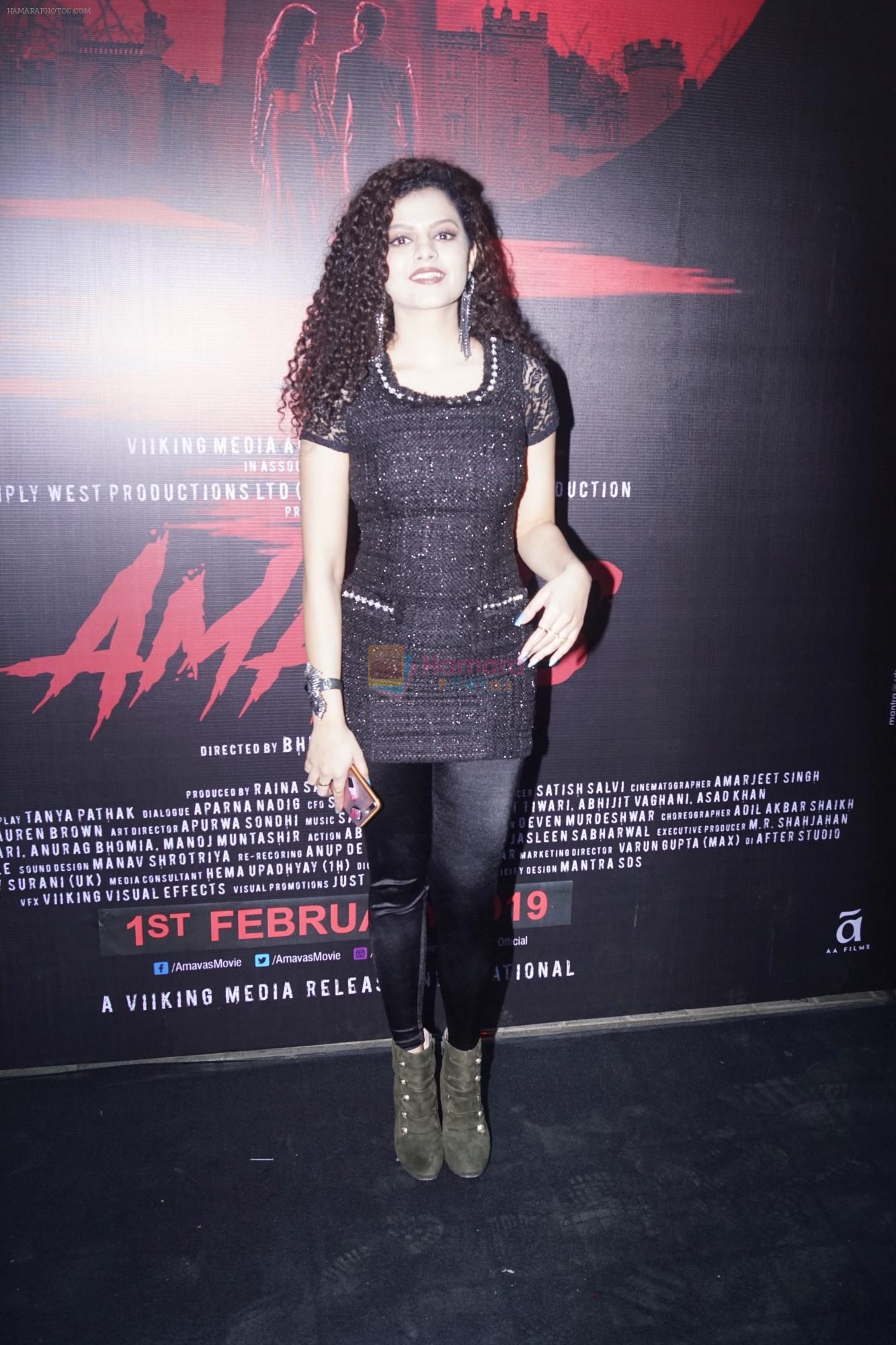 Palak Muchhal at the promotion of film Amavas on 6th Jan 2019