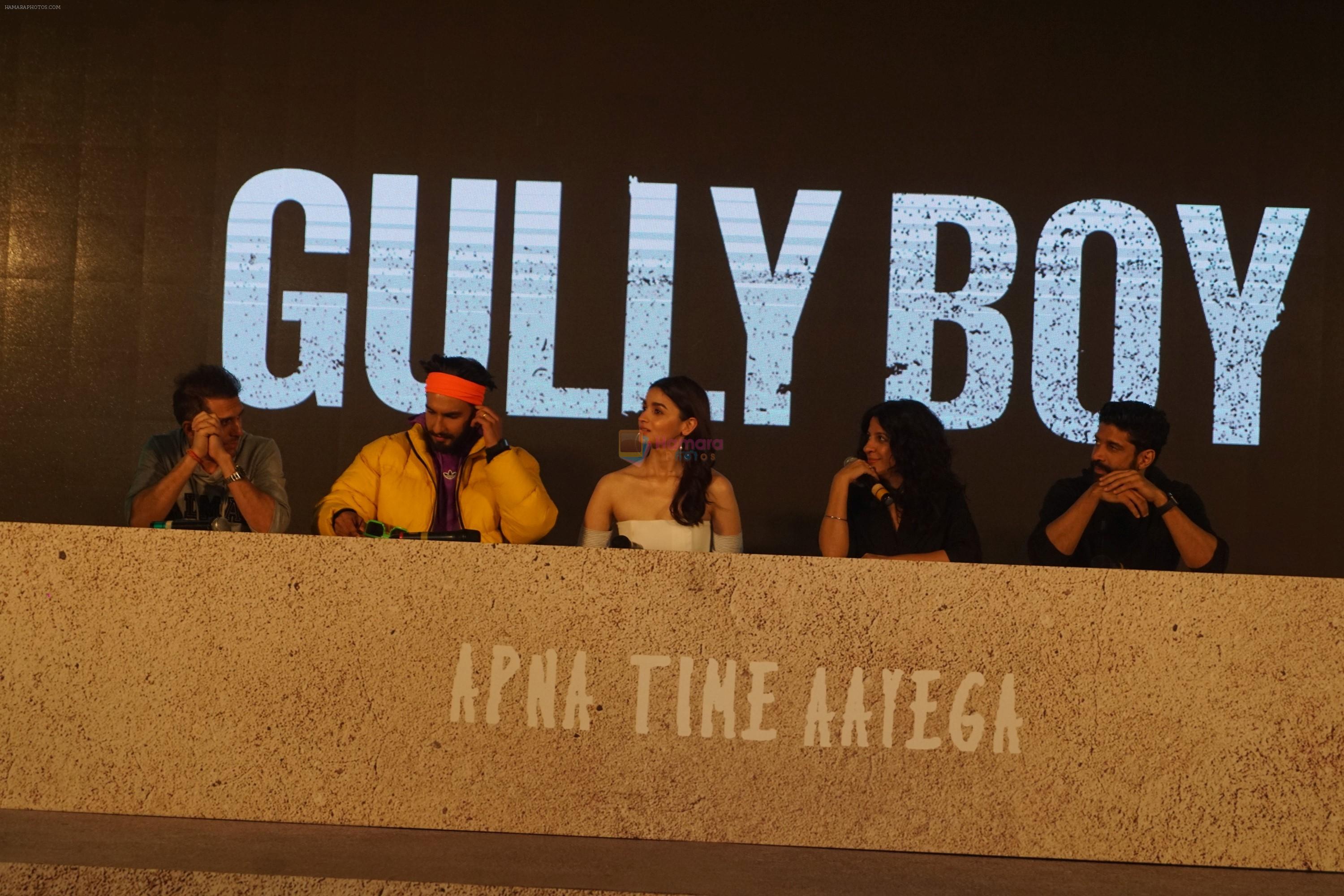 Ranveer Singh, Alia Bhatt at the trailer launch of film Gully Boy on 8th Jan 2019