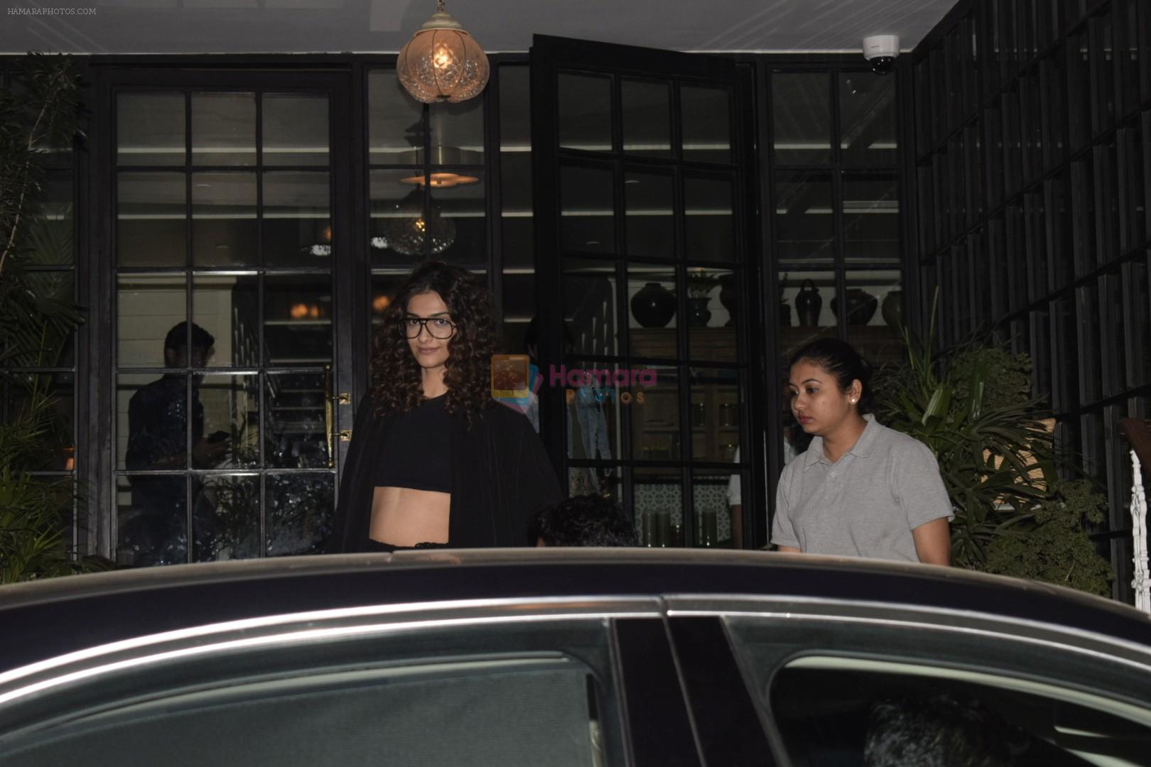 Sonam Kapoor spotted at Soho House juhu on 8th Jan 2019