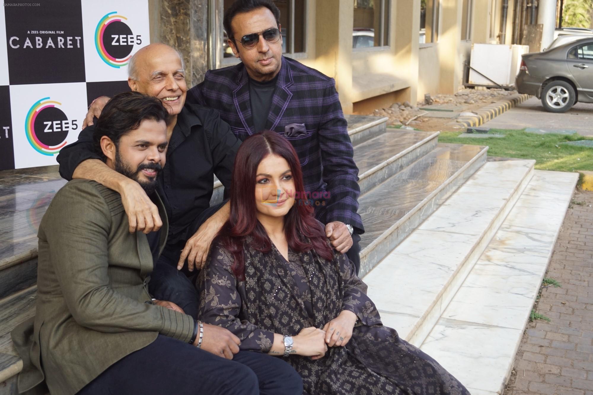 Pooja Bhatt,Mahesh Bhatt,Sreesanth Spotted for Media Interviews of film Cabaret on 7th Jan 2019