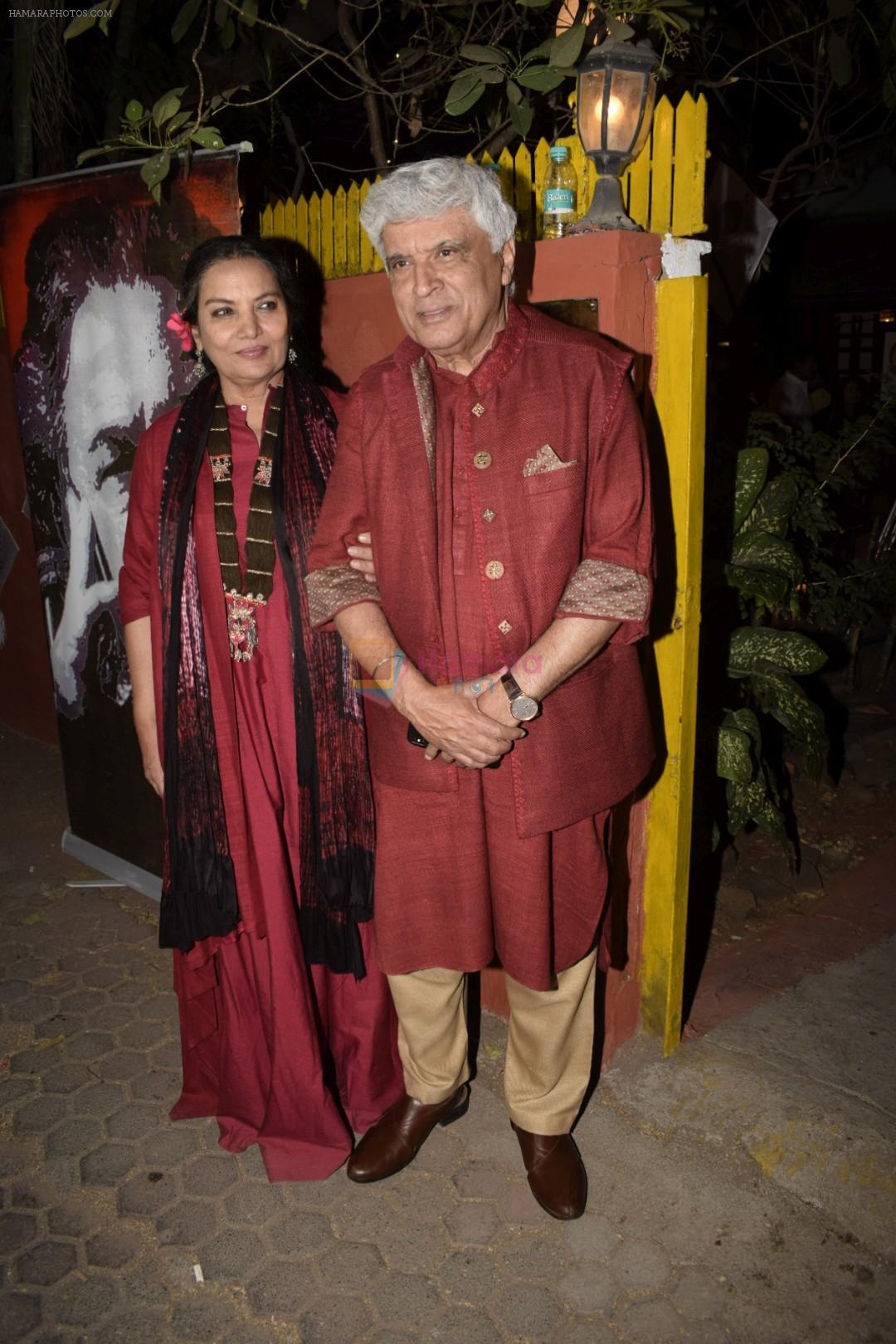 Shabana Azmi, Javed Akhtar at Kaifi Azmi's centenary celebrations with a musical evening at his juhu residence on 10th Jan 2019