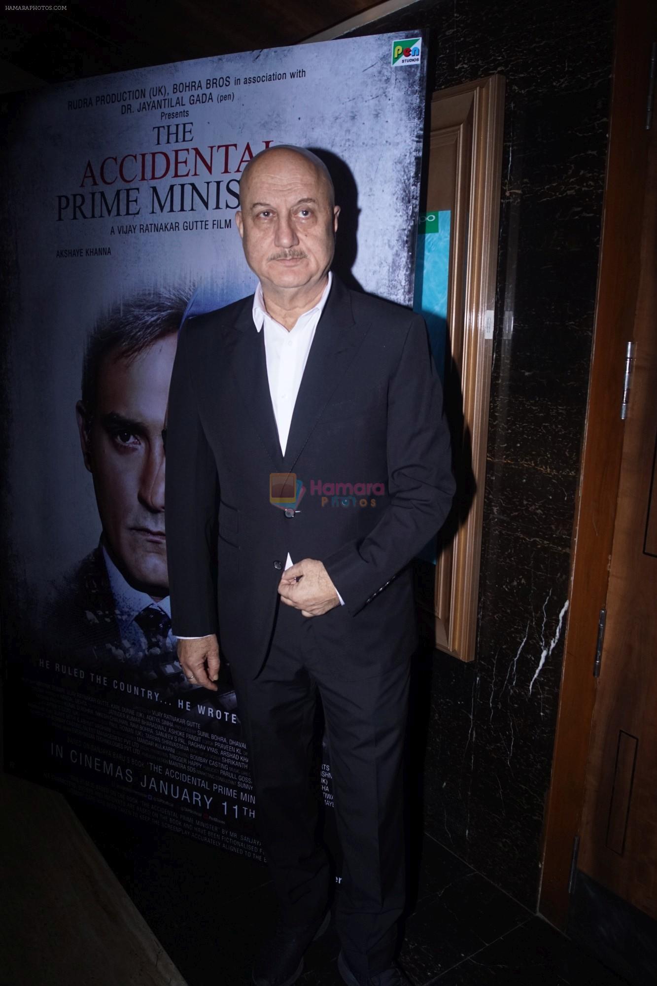 Anupam Kher at the Special Screening of film Accidental Prime Minister on 10th Jan 2019