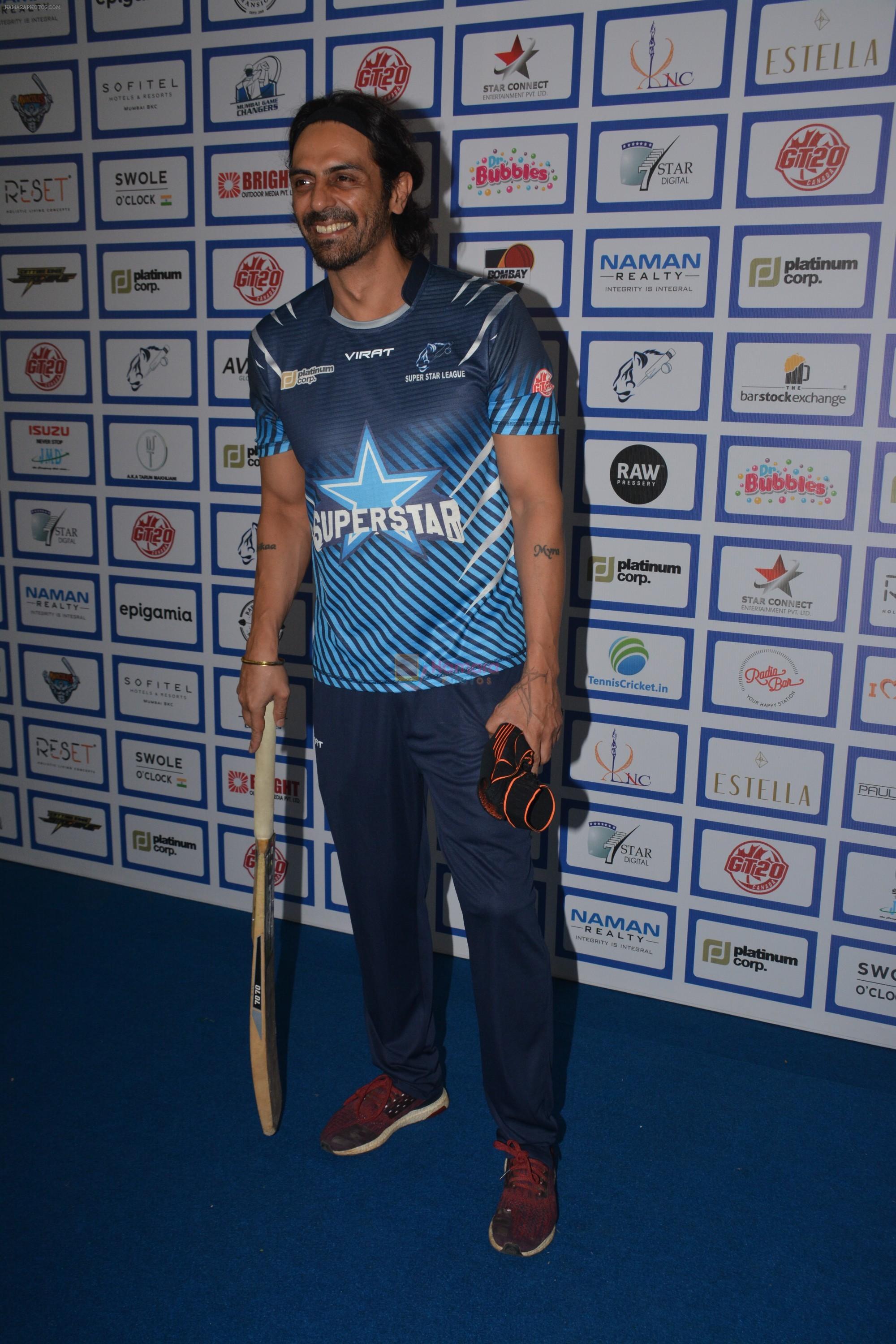 Arjun Rampal during The Inaugural Match Of Super Star League At Bandra on 7th Jan 2019