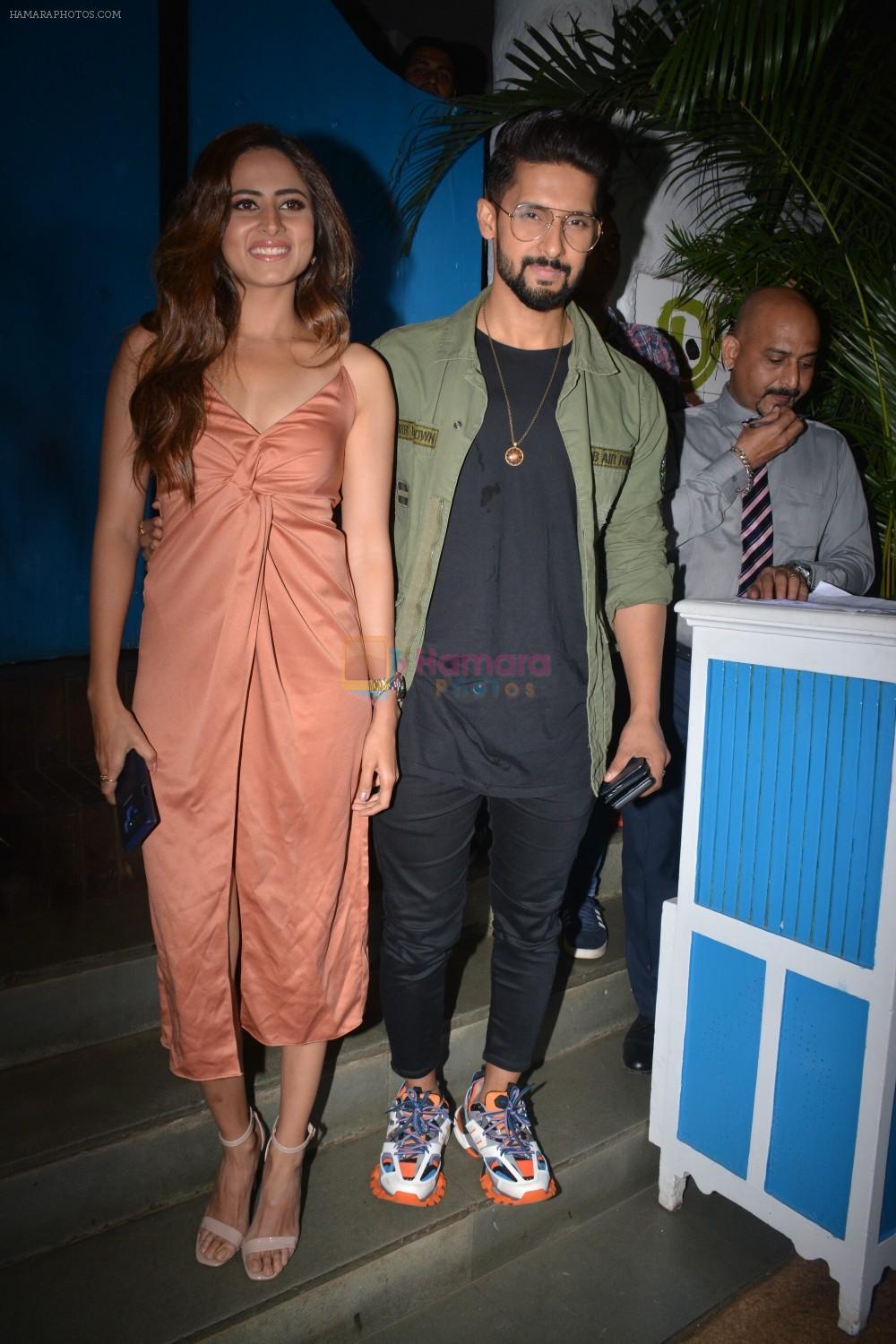Ravi Dubey, Sargun Mehta at the Success party of film Uri in Olive, bandra on 16th Jan 2019