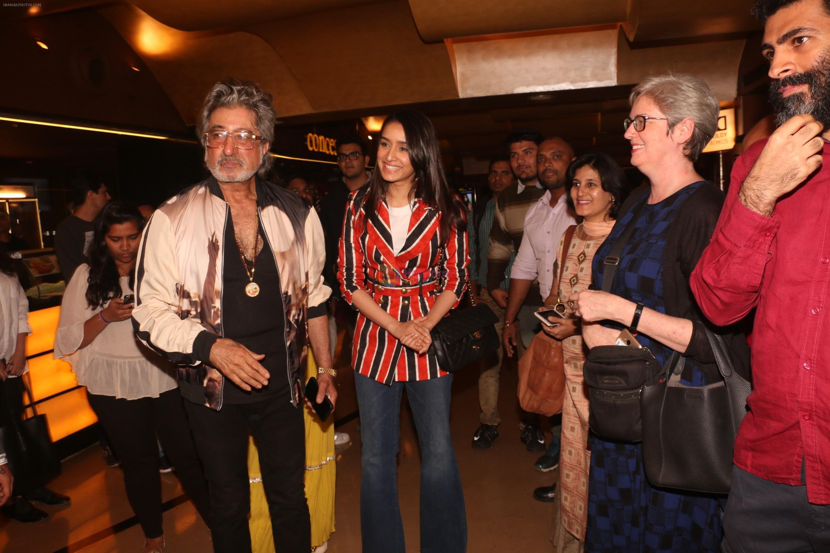 Shraddha Kapoor, Shakti Kapoor at the Screening of Bombairiya at pvr juhu on 15th Jan 2019