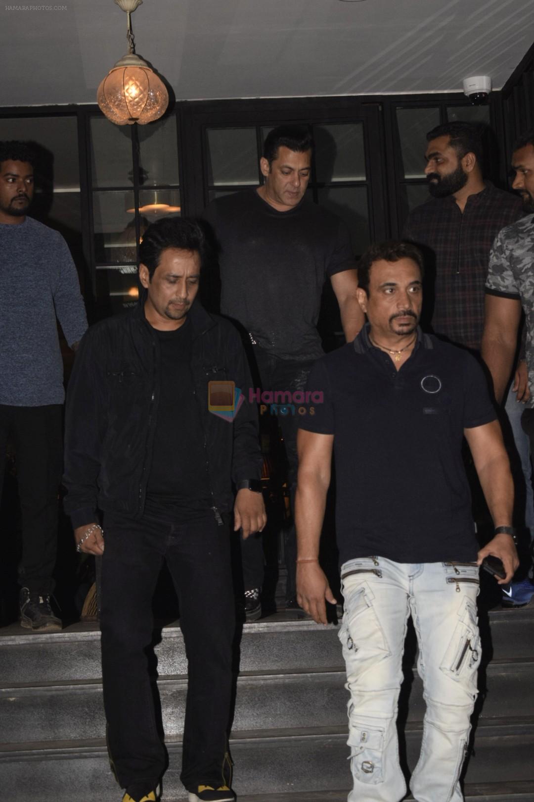 Salman Khan spotted at Soho House juhu on 17th Jan 2019