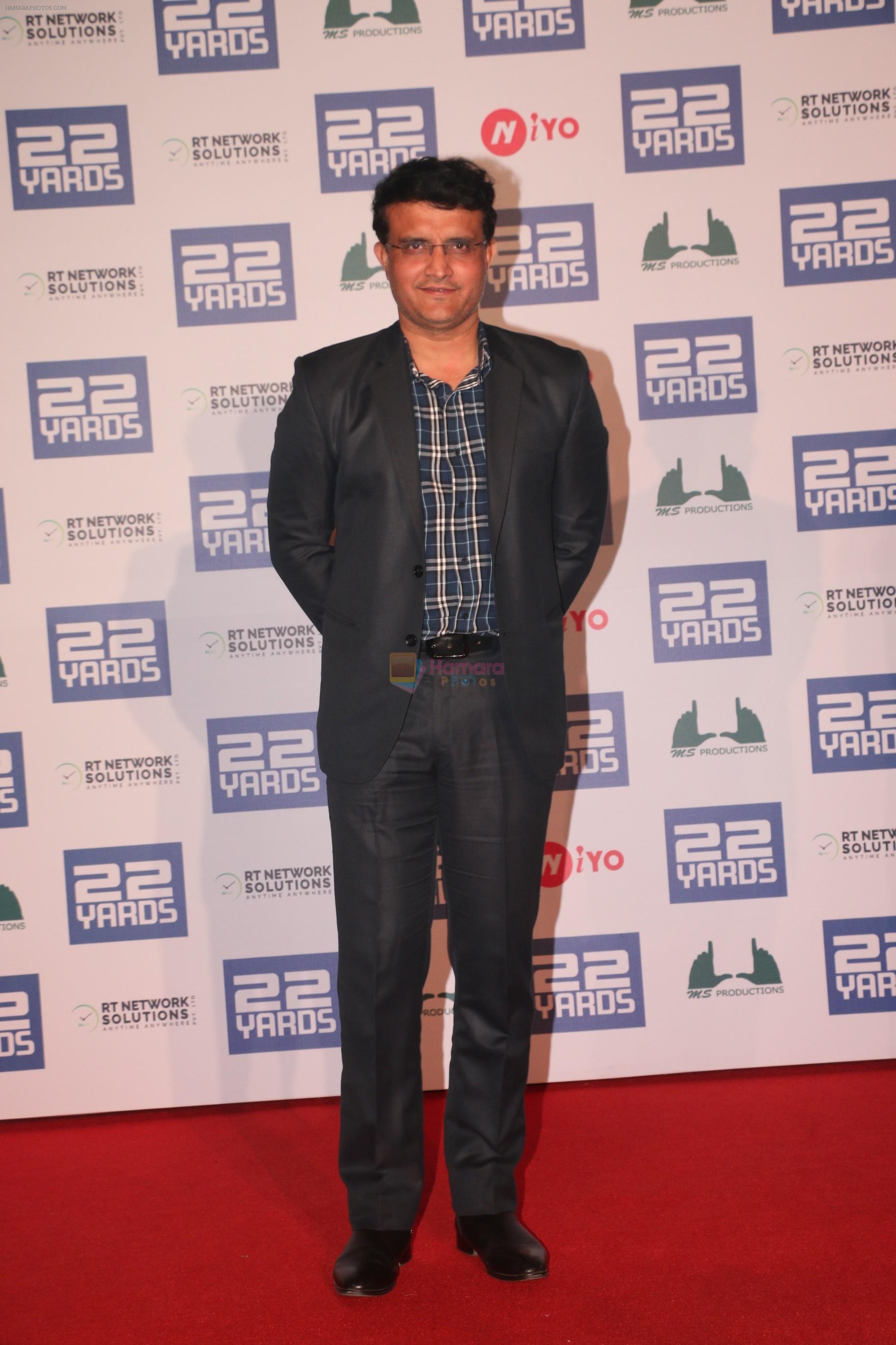 Sourav Ganguly at the Trailer launch of film 22 Yards at pvr juhu on 16th Jan 2019