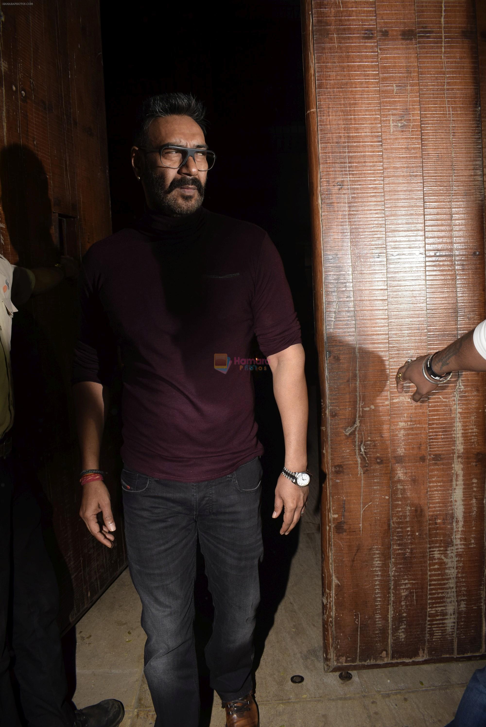 Ajay Devgan at Bobby Deol's birthday party at his home in juhu on 27th Jan 2019