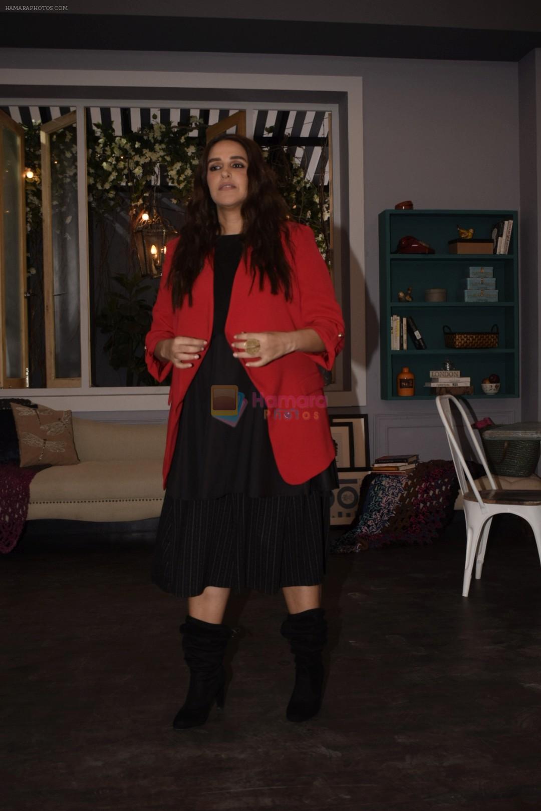 Neha Dhupia on the sets of Vogue BFFs at filmalaya studio in Andheri on 26th Jan 2019